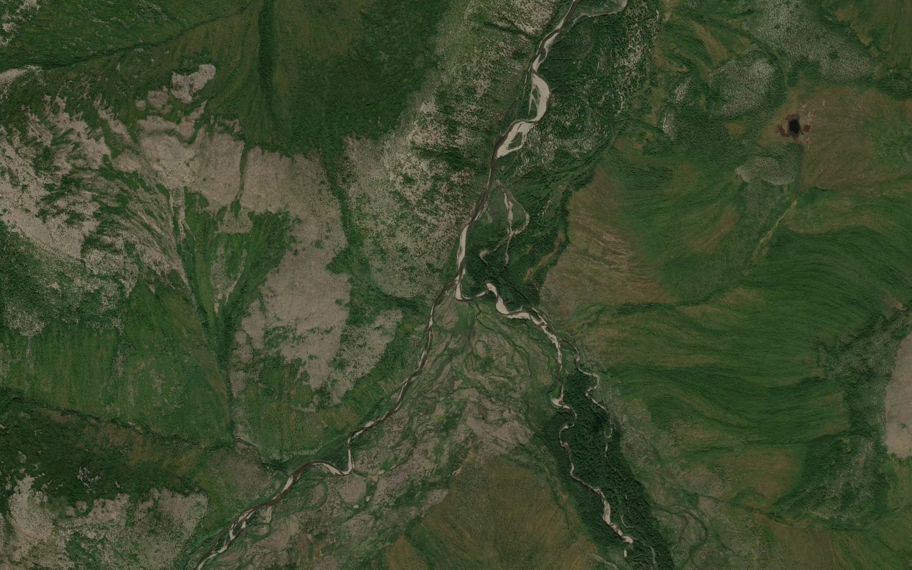 Satellite map of the Pravaya Bezymyanka