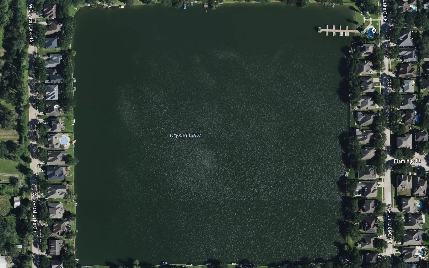 Satellite map of the Hickory Slough