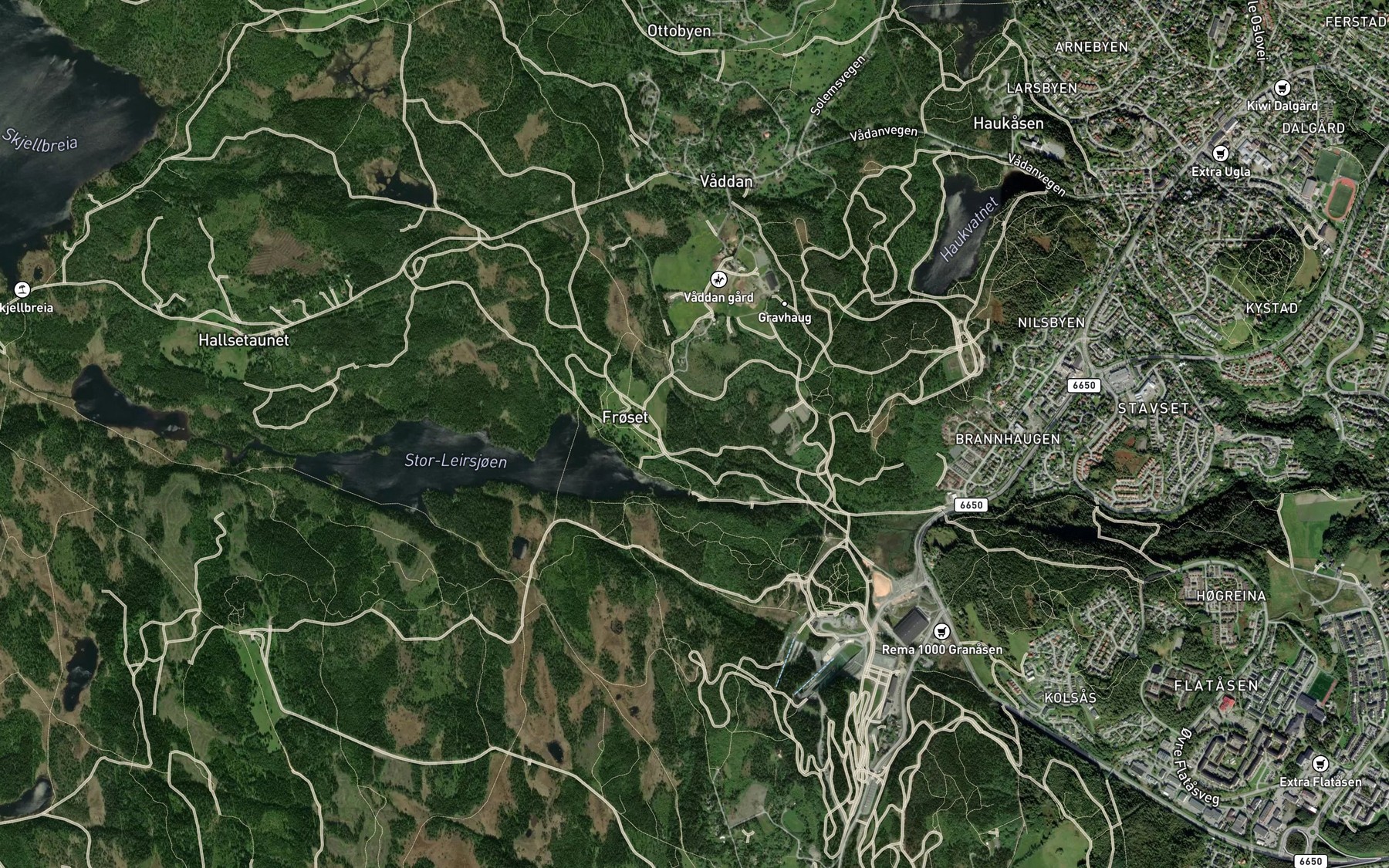 Satellite map of the Vadanbekken