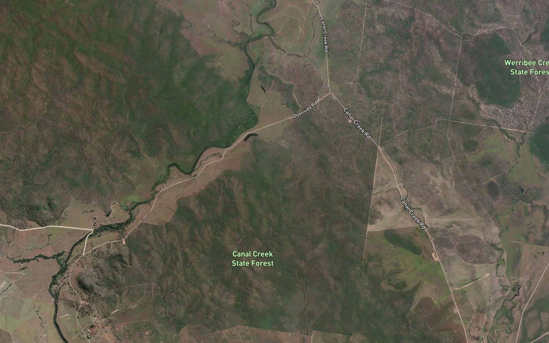 Satellite map of the Lake Graham