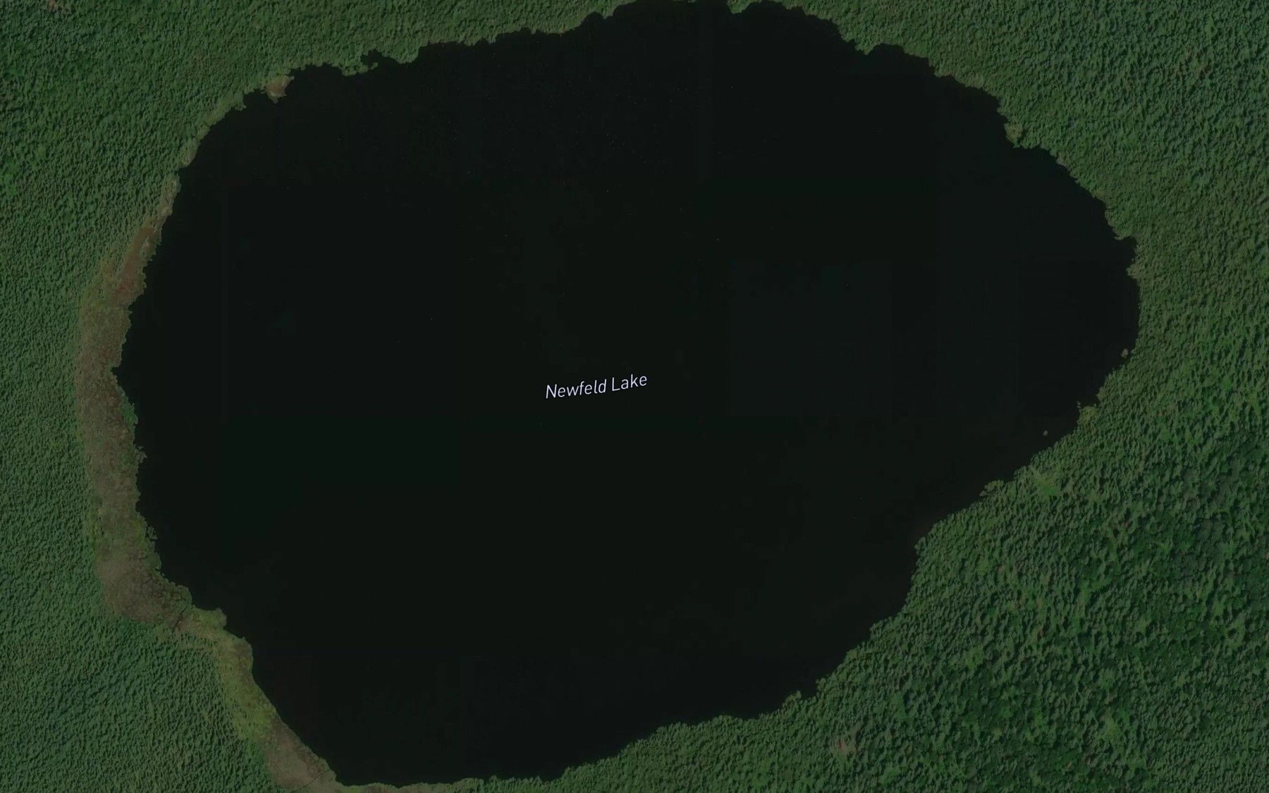 Satellite map of the Newfeld Lake