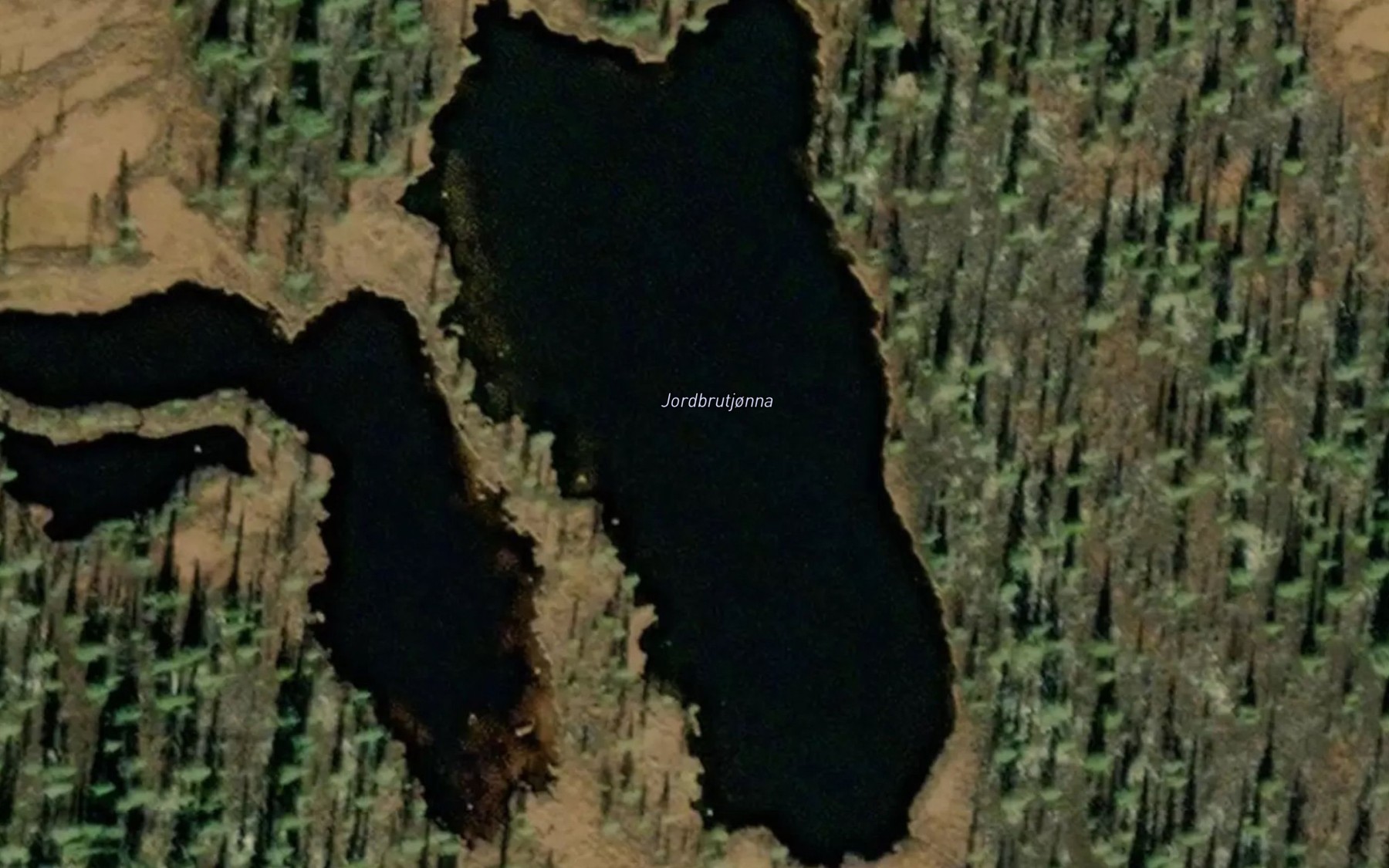 Satellite map of the Jordbrutjorna