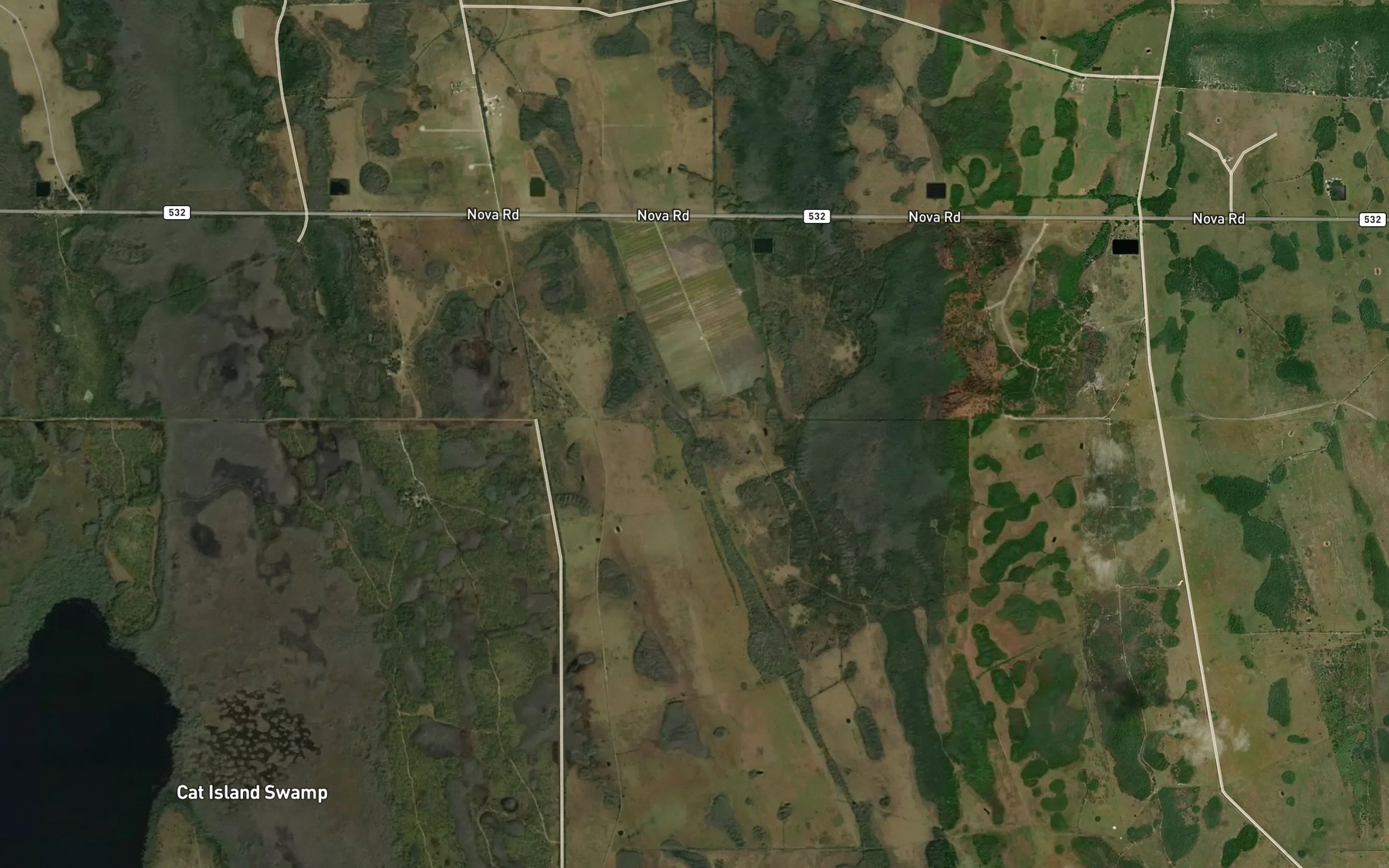 Satellite map of the Sawgrass Slough