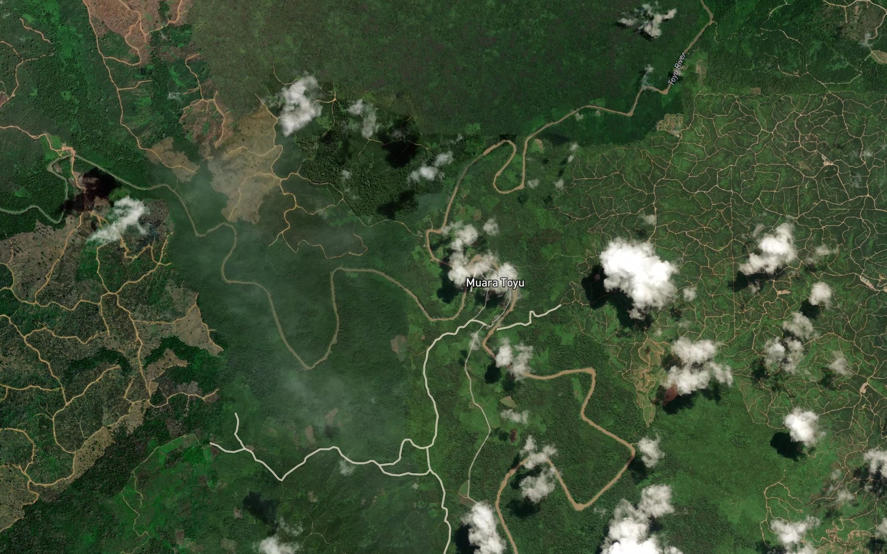 Satellite map of the Sungai Toyu