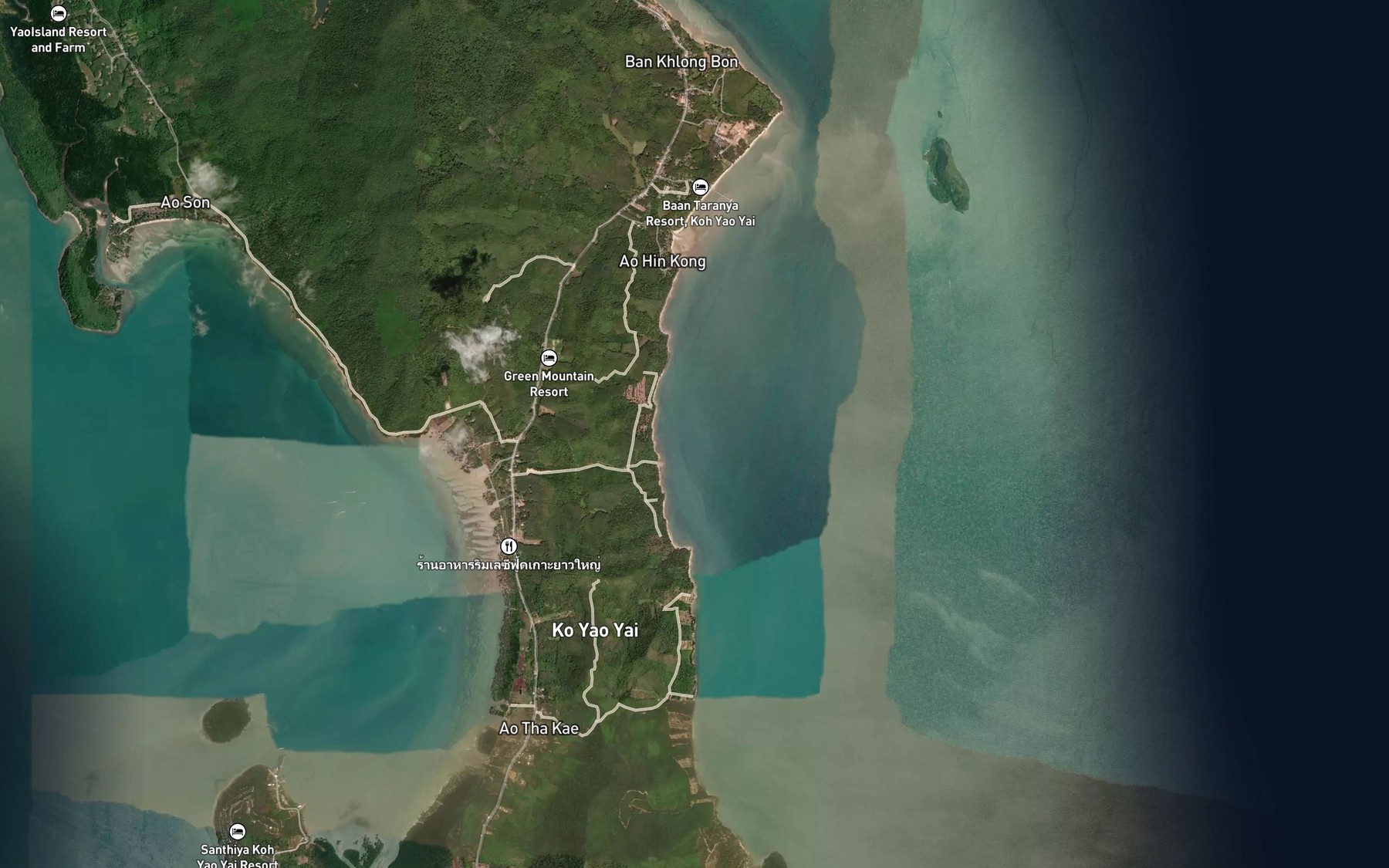 Satellite map of the Ao Tha Khae