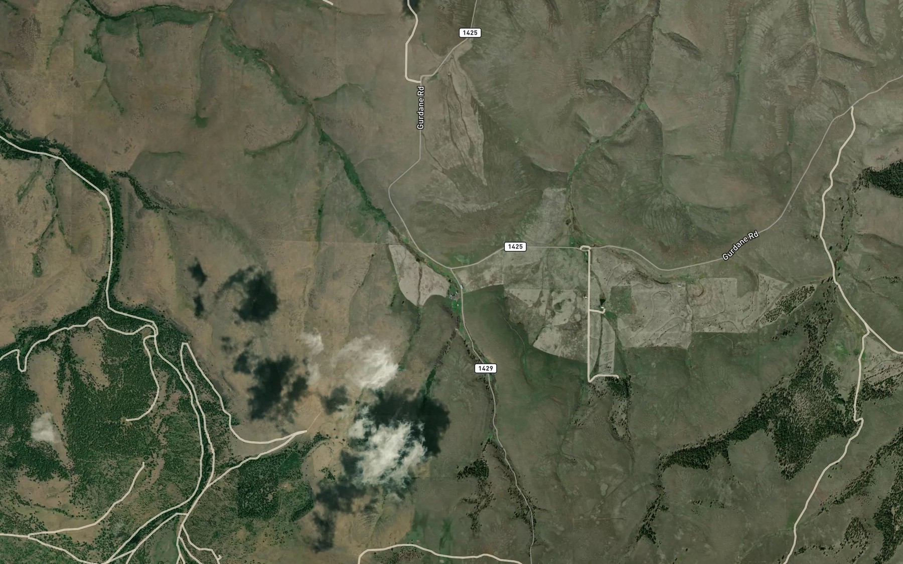 Satellite map of the Doherty Reservoir