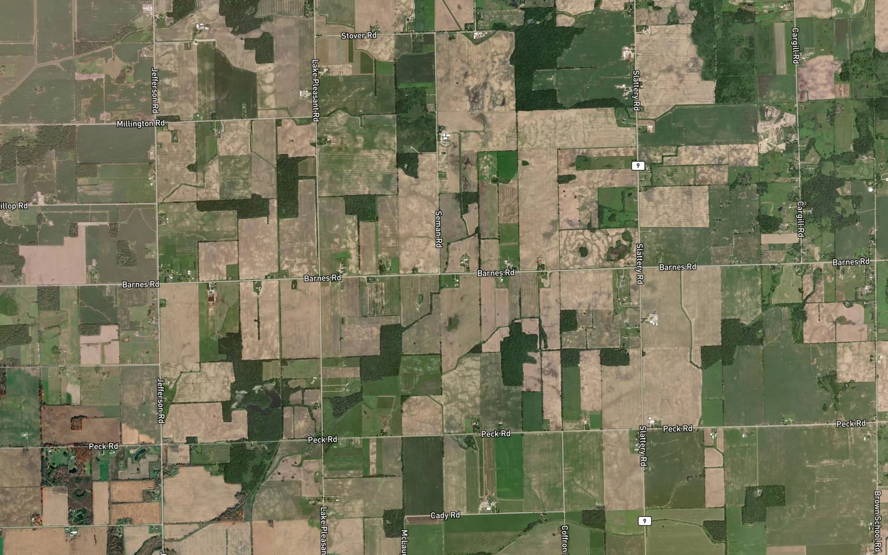 Satellite map of the Galbraith Drain