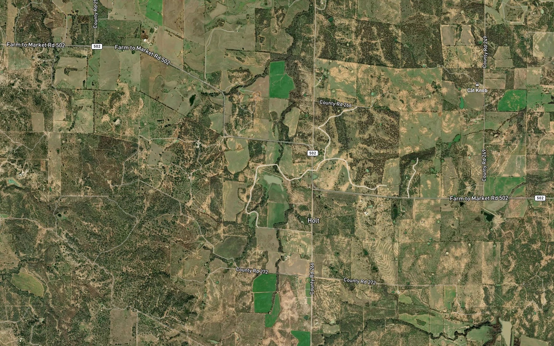 Satellite map of the Southeast Laterals Watershed Reservoir Number 1