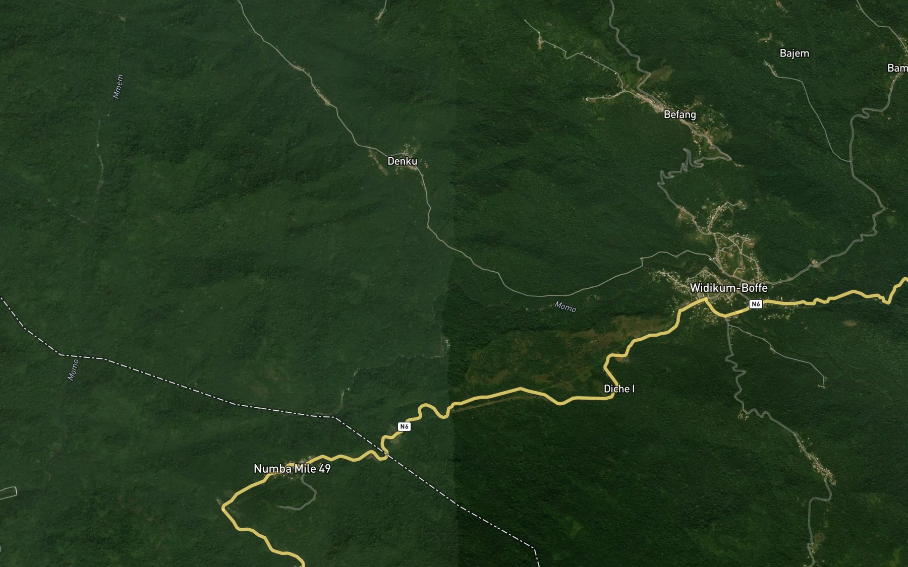 Satellite map of the Mpam