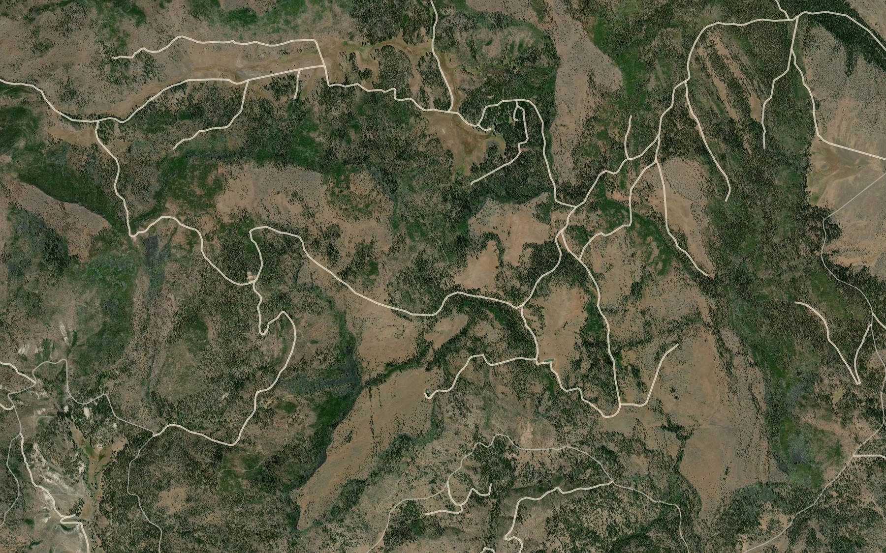 Satellite map of the Little Horseshoe Spring