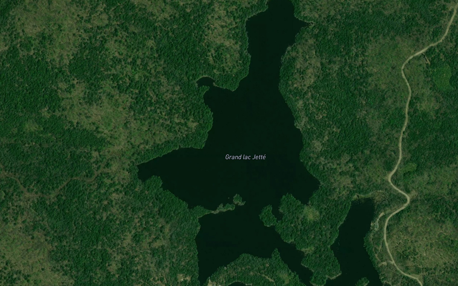 Satellite map of the Grand lac Jette