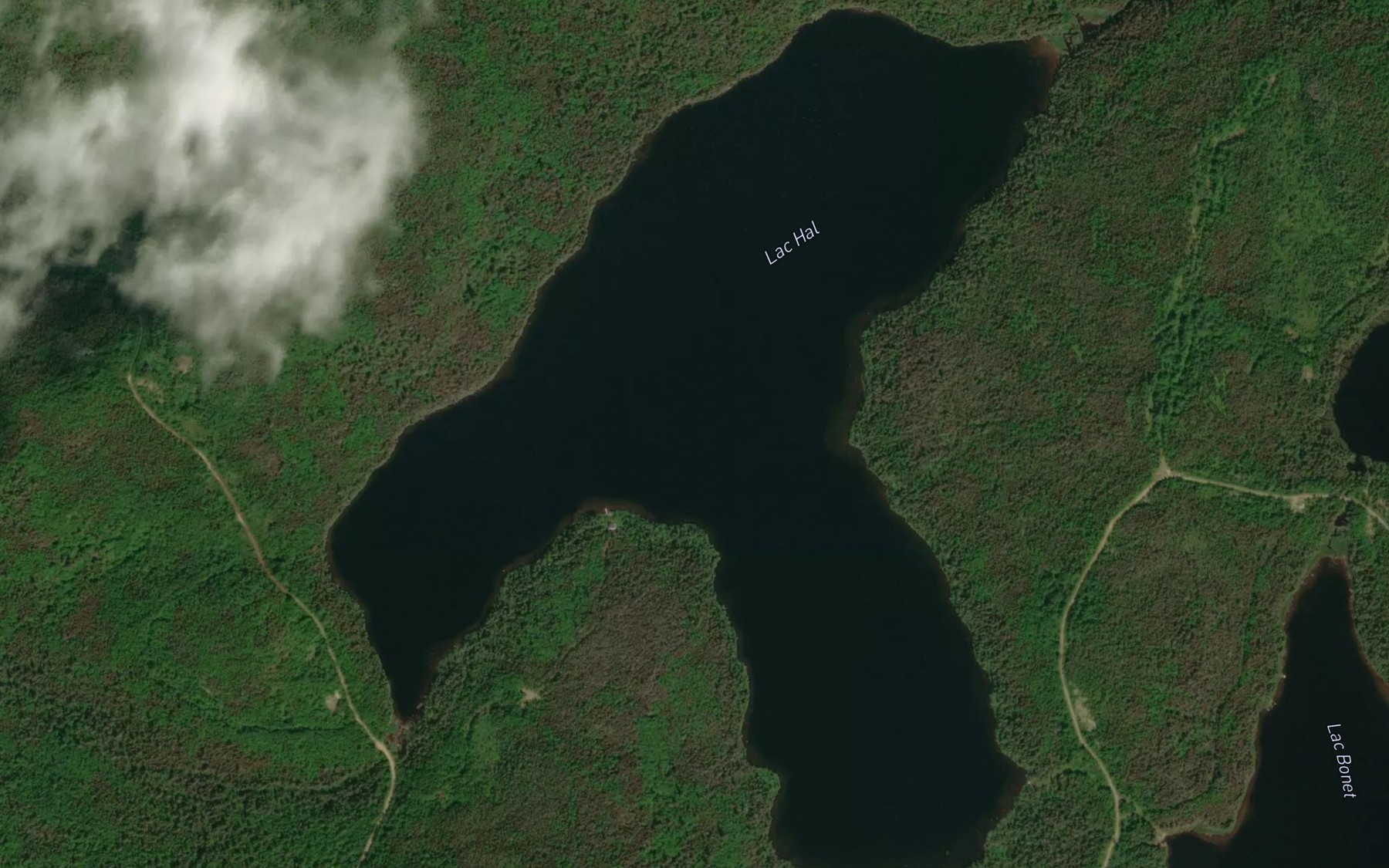 Satellite map of the Lac Hal
