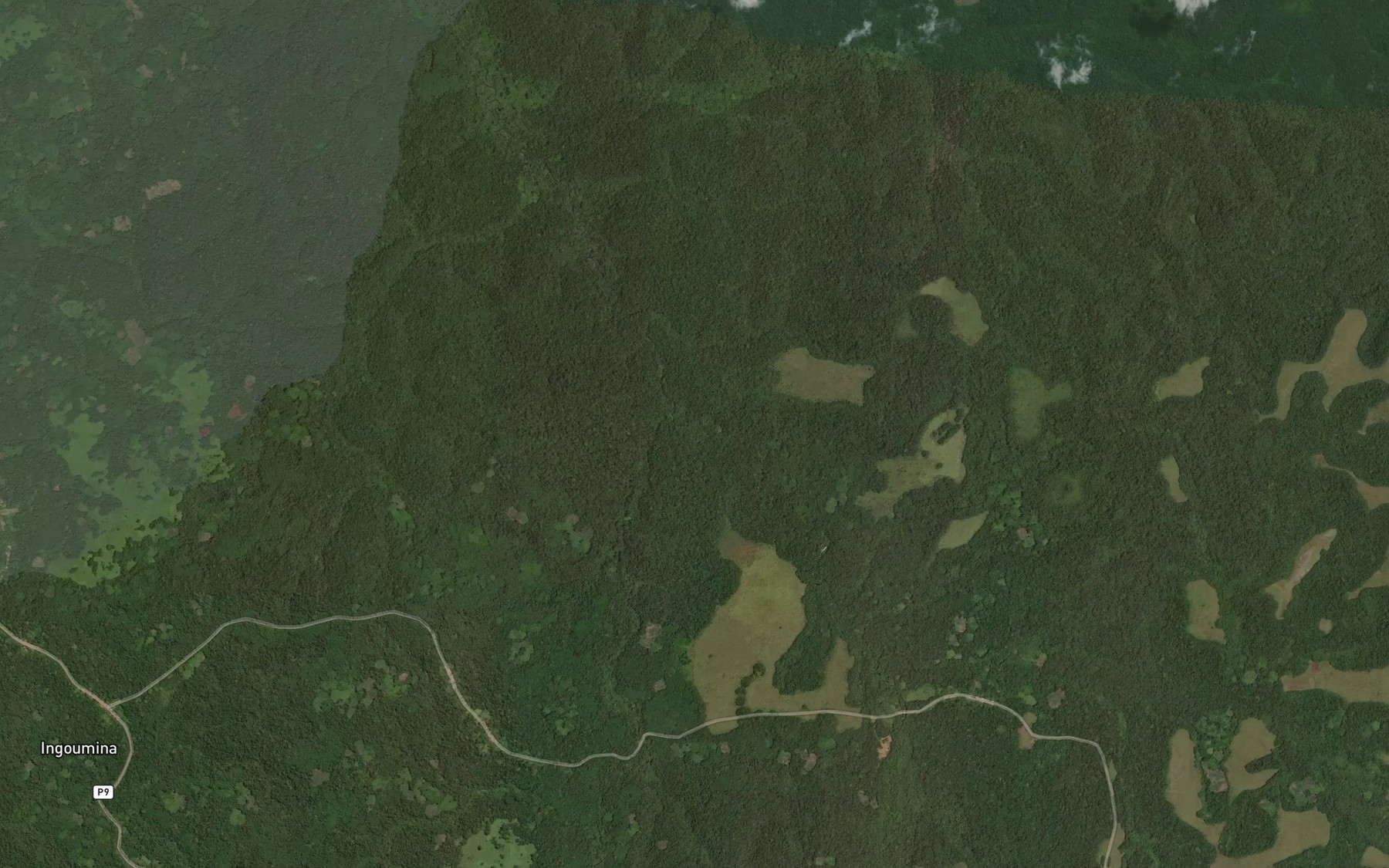 Satellite map of the Ntsesi