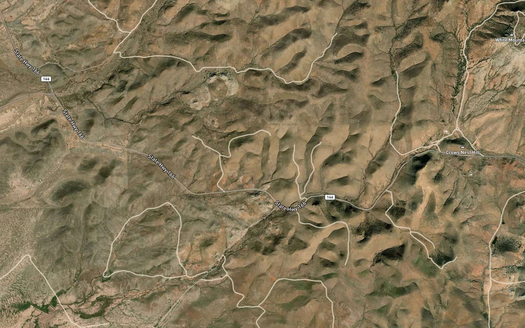 Satellite map of the Barrel Spring