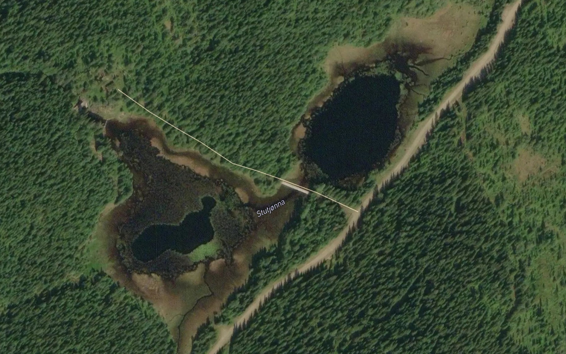 Satellite map of the Stutjorna