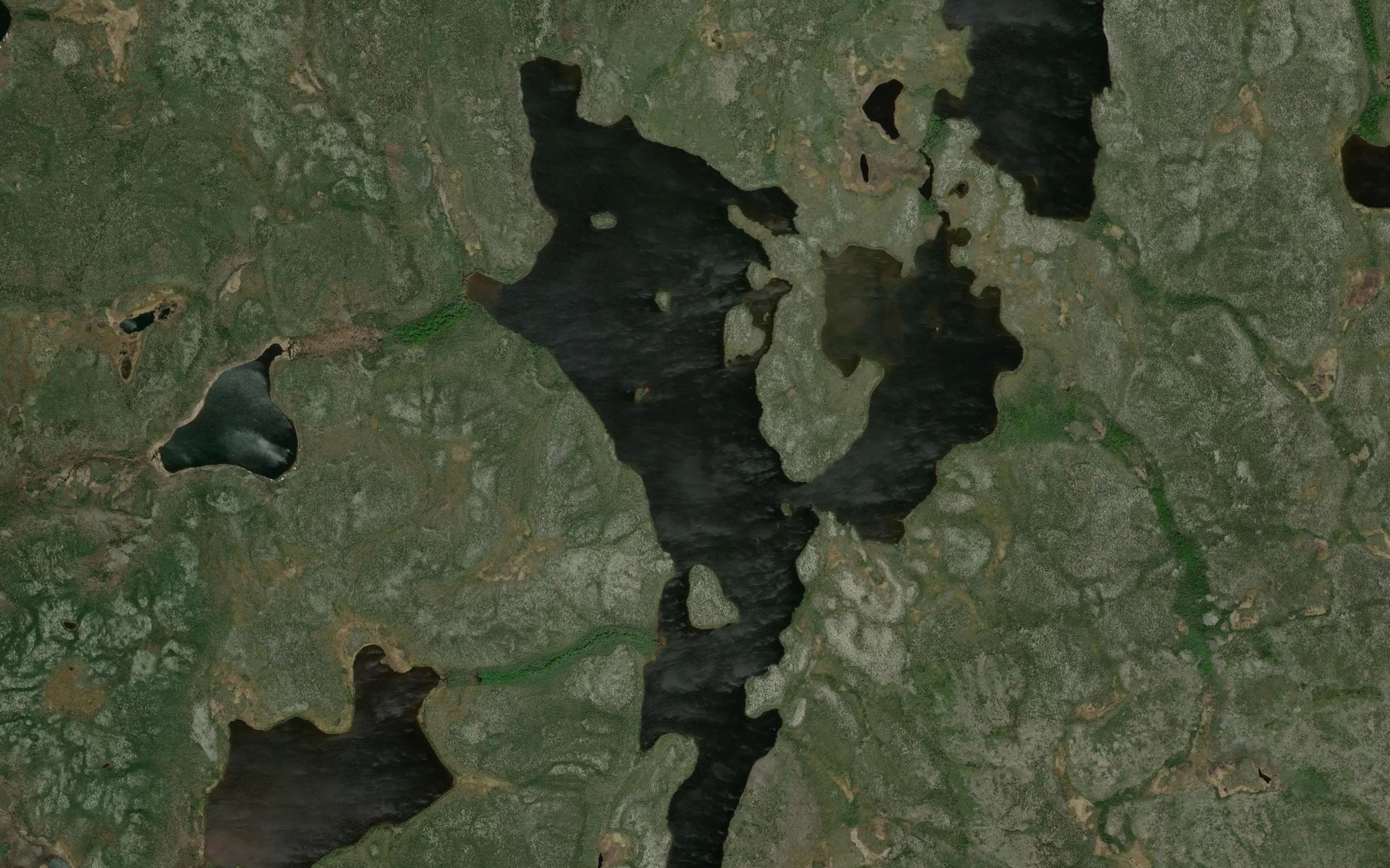 Satellite map of the Shewfelt Lake