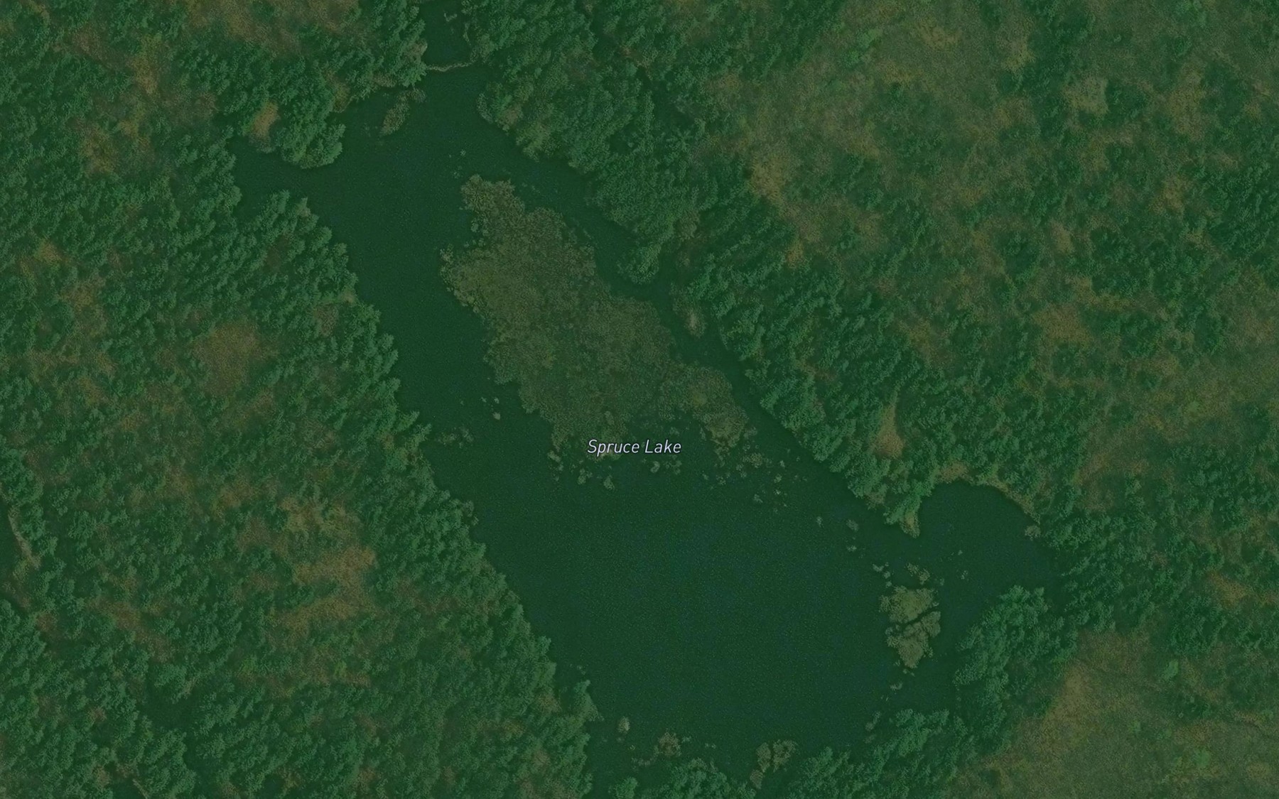 Satellite map of the Lac des Epinettes