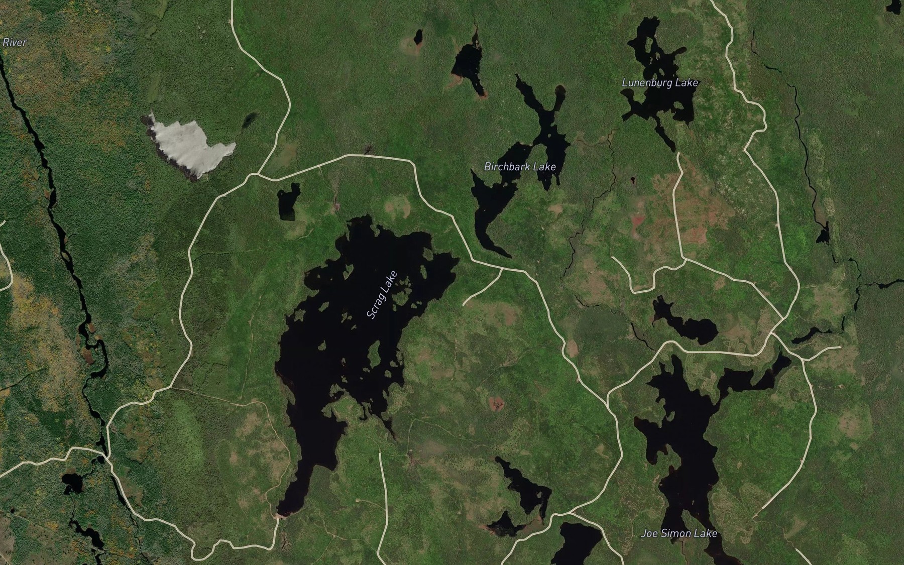 Satellite map of the Foley Cove