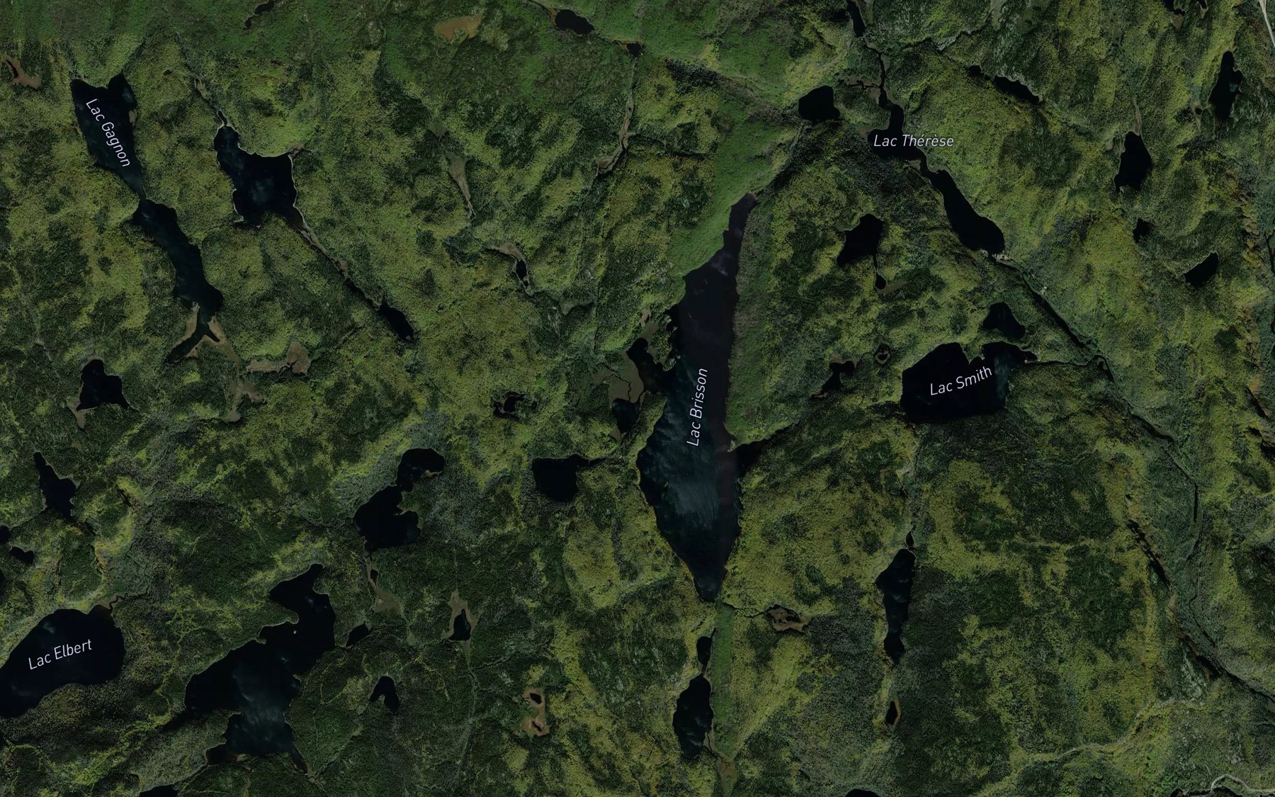 Satellite map of the Ruisseau Lever