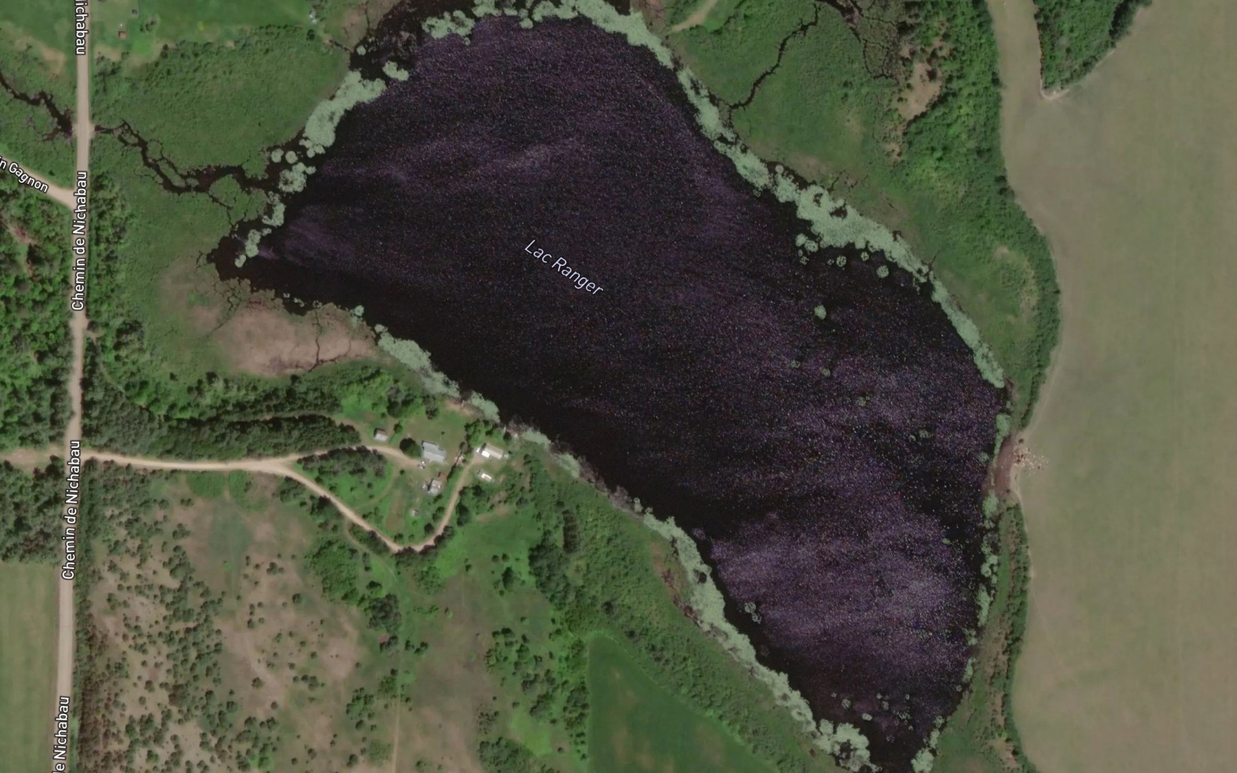 Satellite map of the Lac Ranger