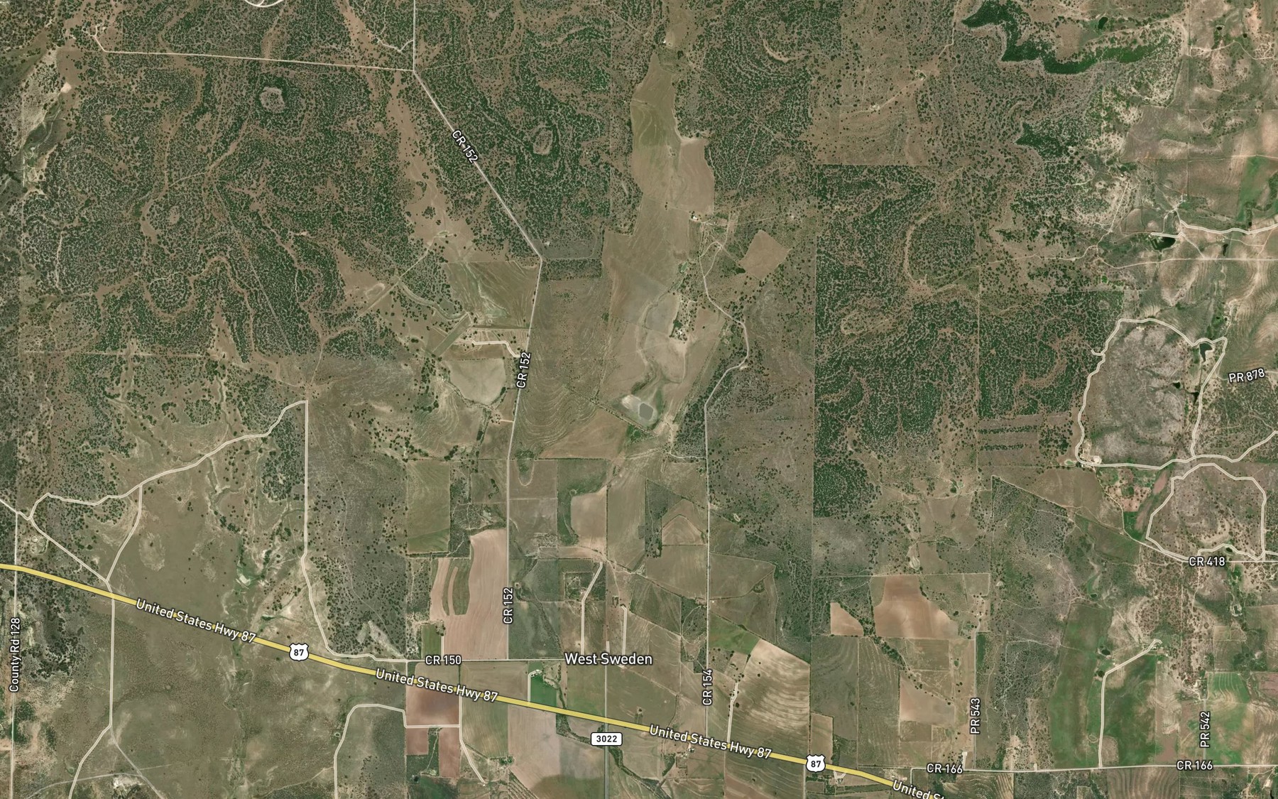 Satellite map of the Soil Conservation Service Site 43b Reservoir