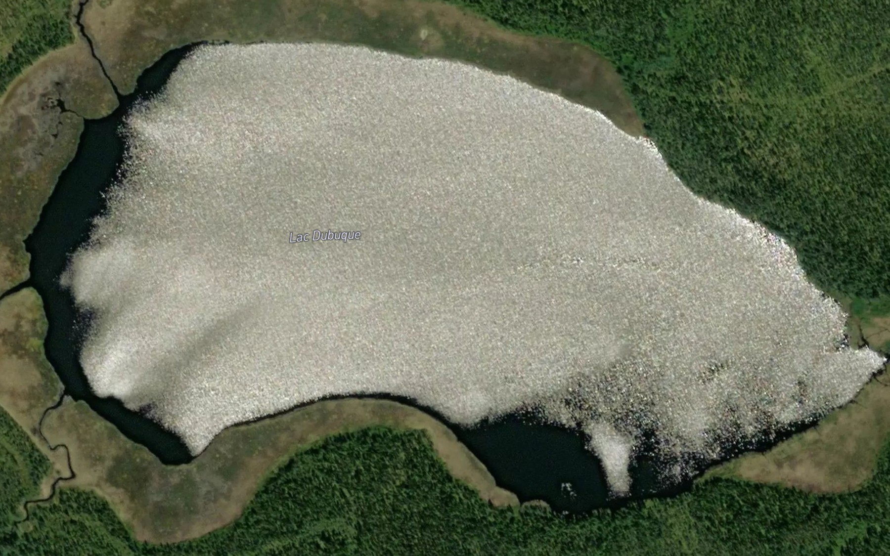 Satellite map of the Lac Dubuque