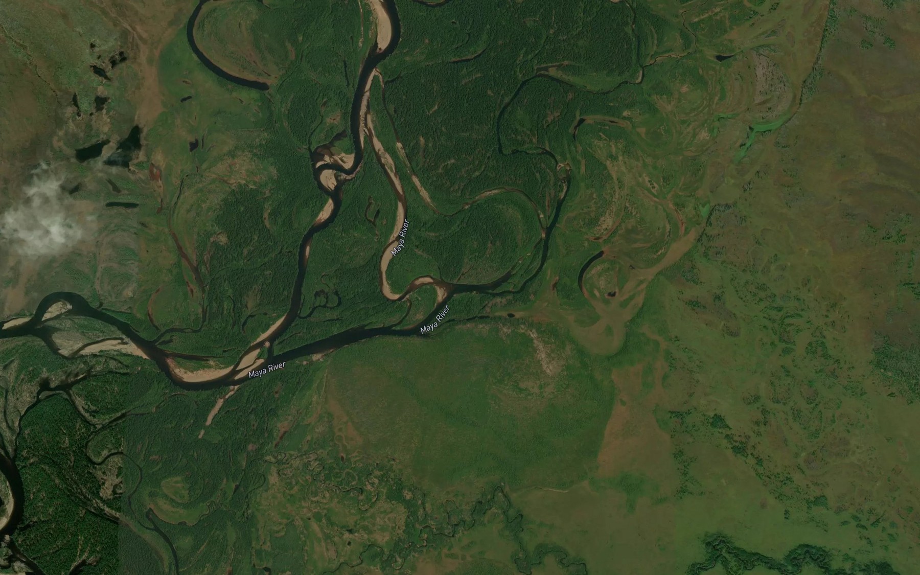 Satellite map of the Bok