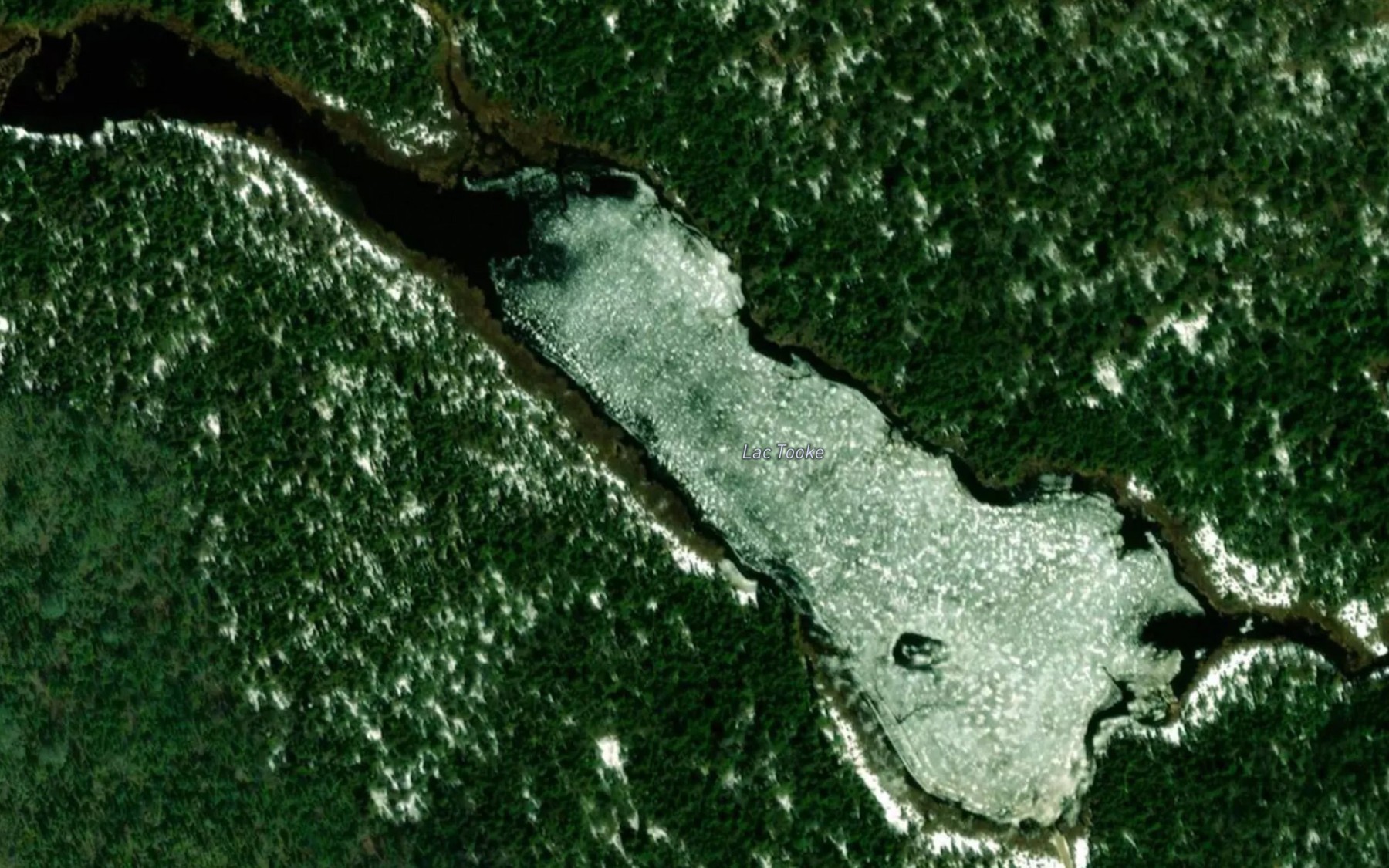 Satellite map of the Lac Tooke
