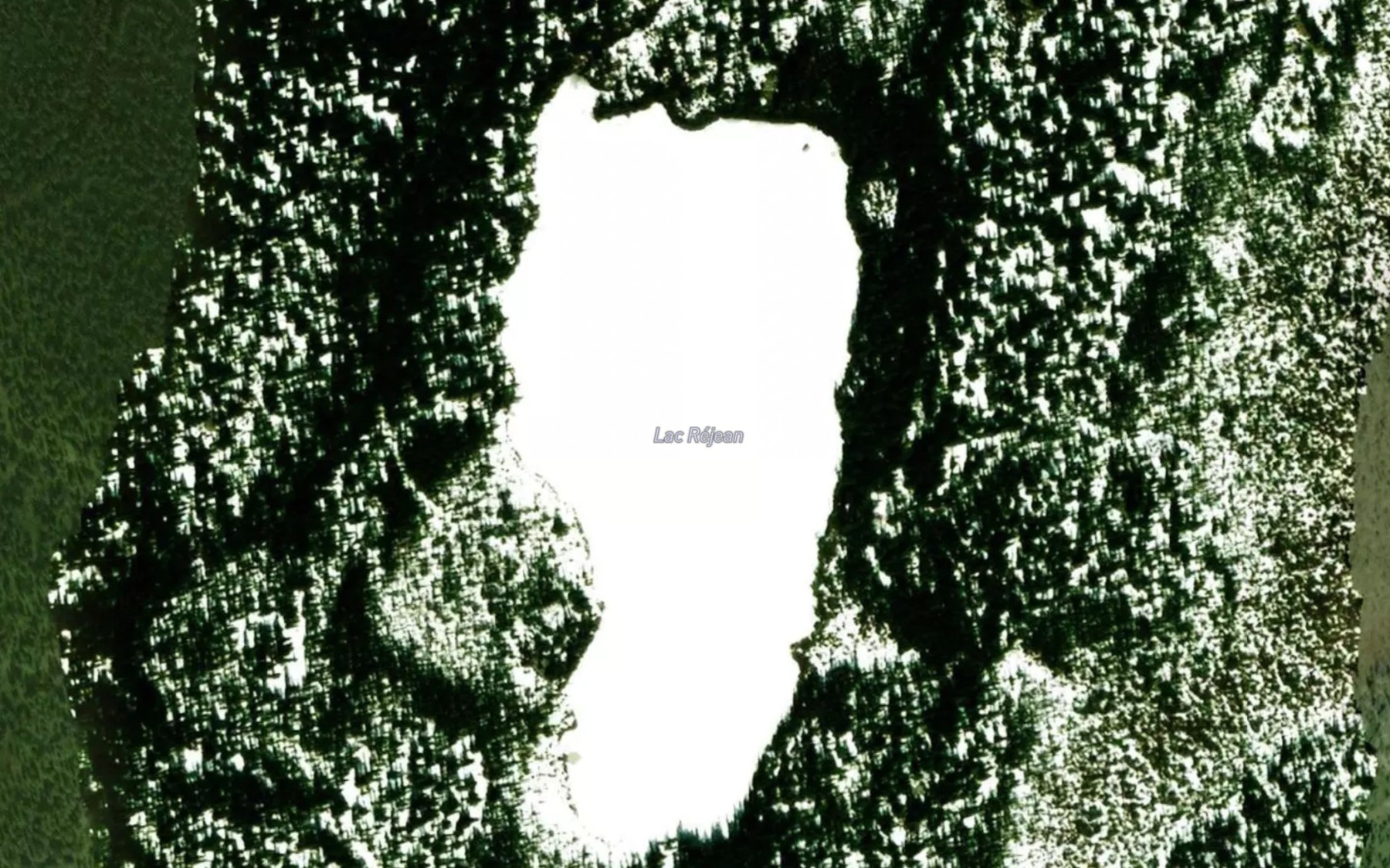 Satellite map of the Lac Rejean