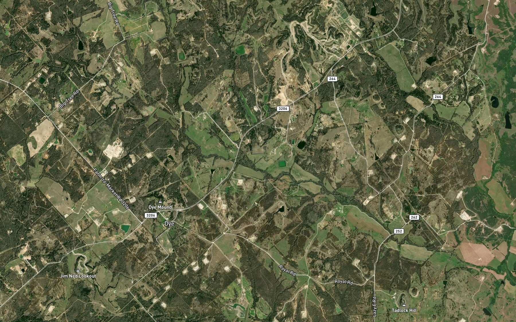 Satellite map of the Soil Conservation Service Site 4 Reservoir