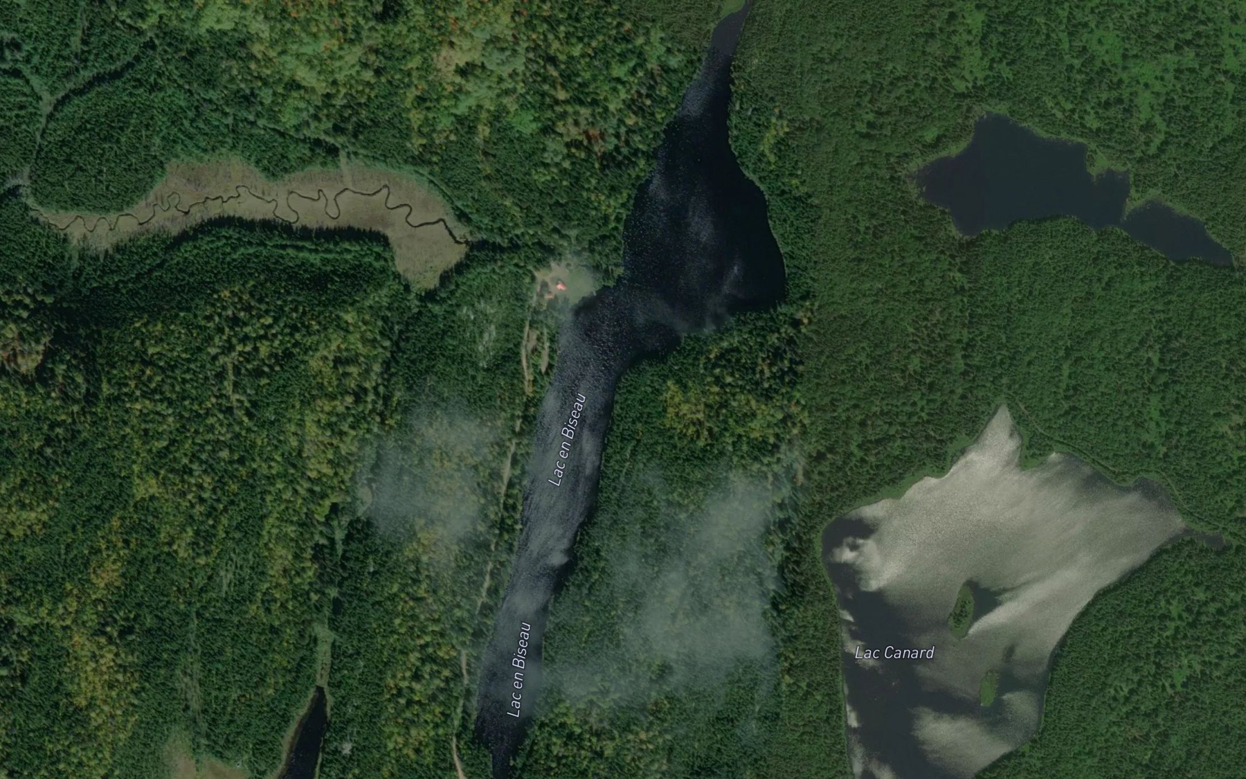 Satellite map of the Lac en Biseau