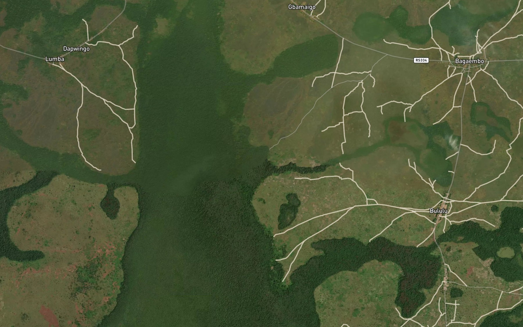 Satellite map of the Idudu