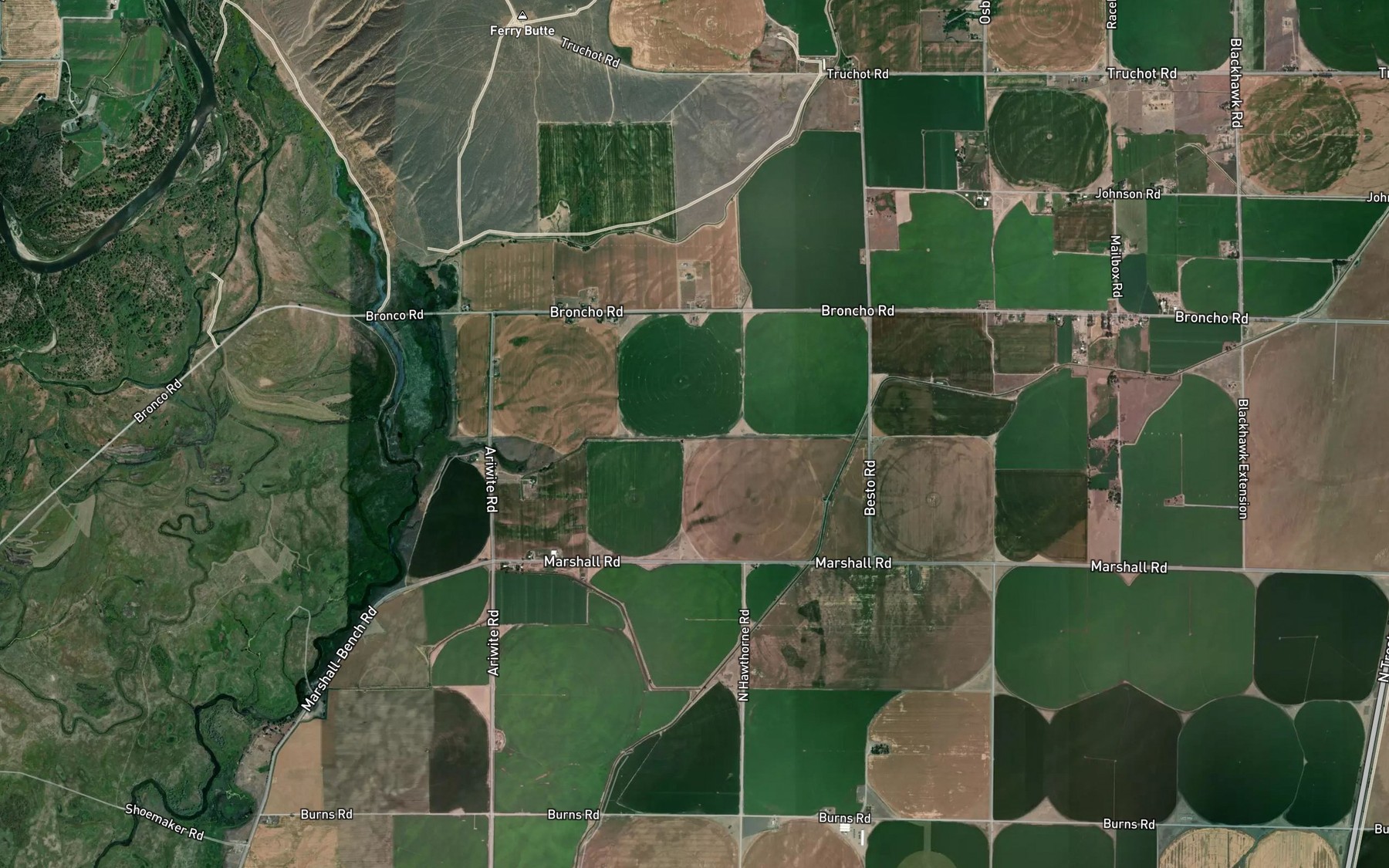 Satellite map of the Engdahl Lateral
