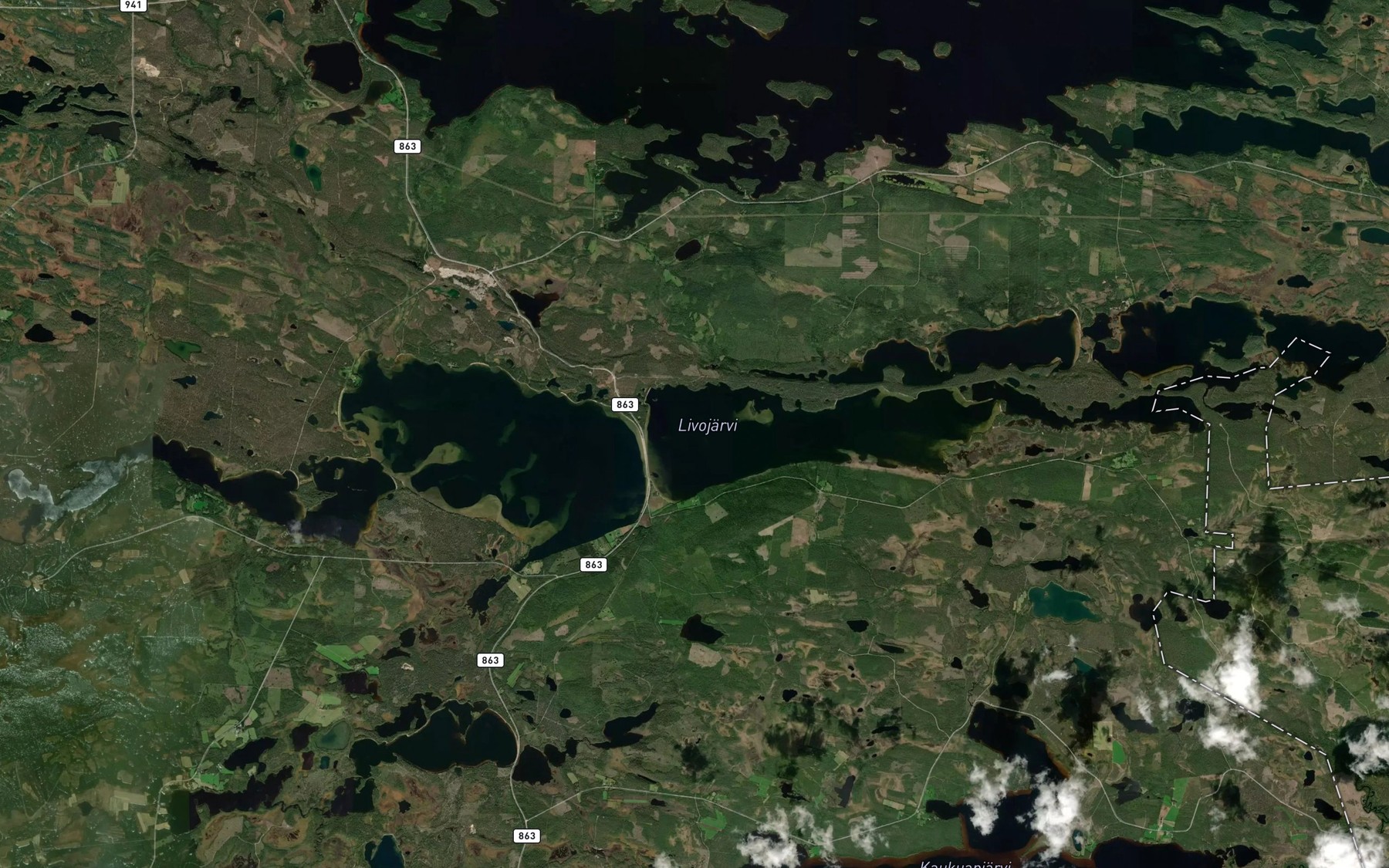 Satellite map of the Kellinselka