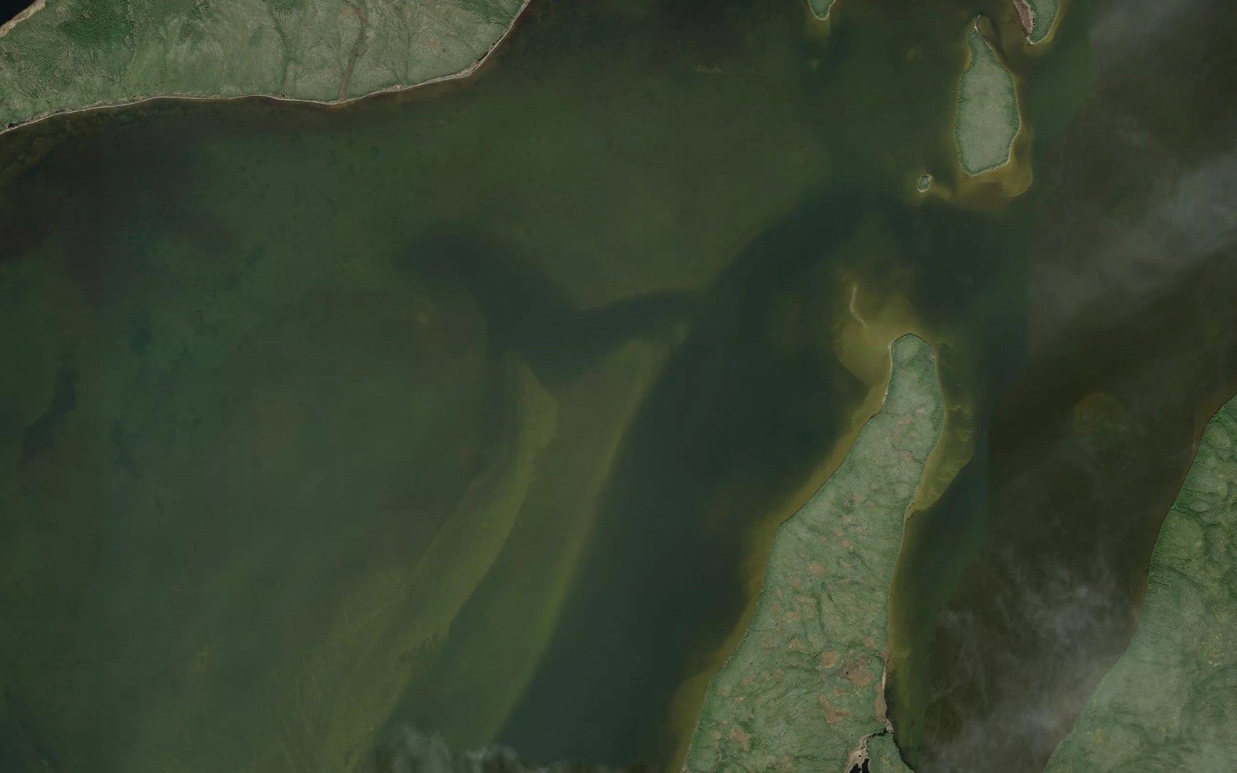 Satellite map of the White Stone Lake