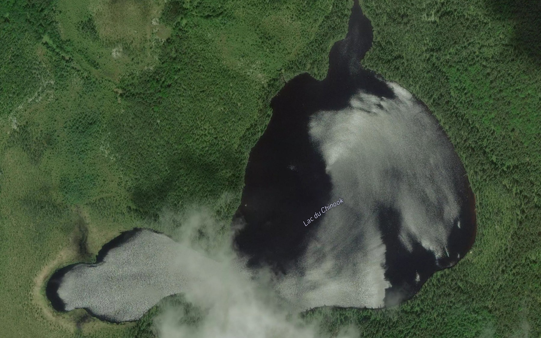 Satellite map of the Lac du Chinook