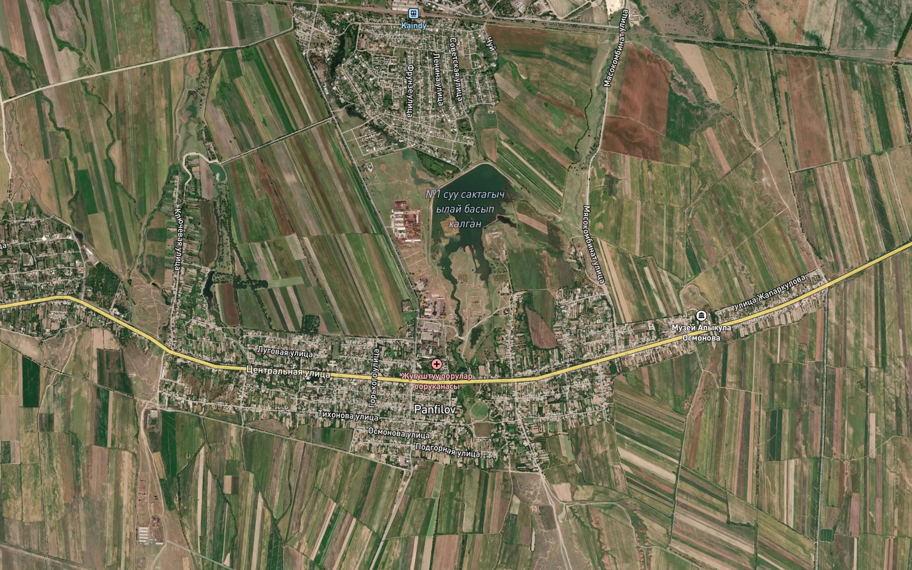 Satellite map of the Dzharduu-Kayyngdy