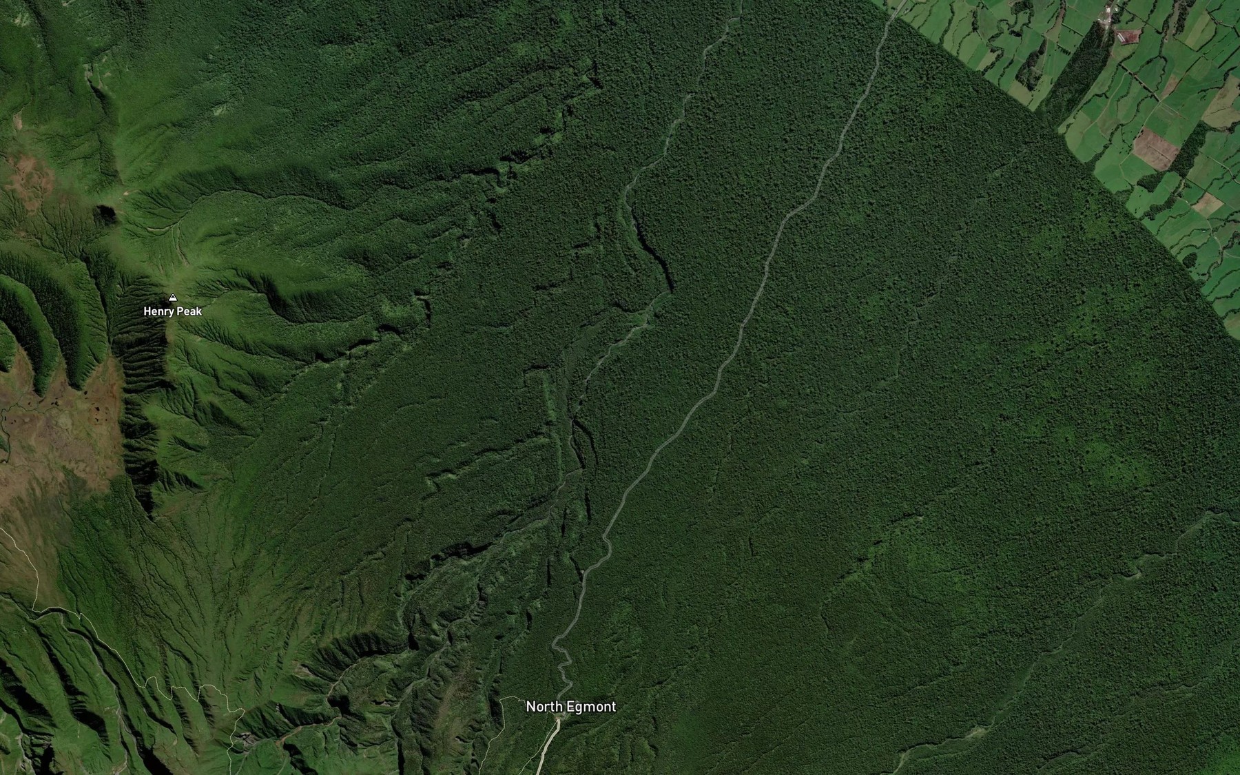 Satellite map of the Waiongana Stream