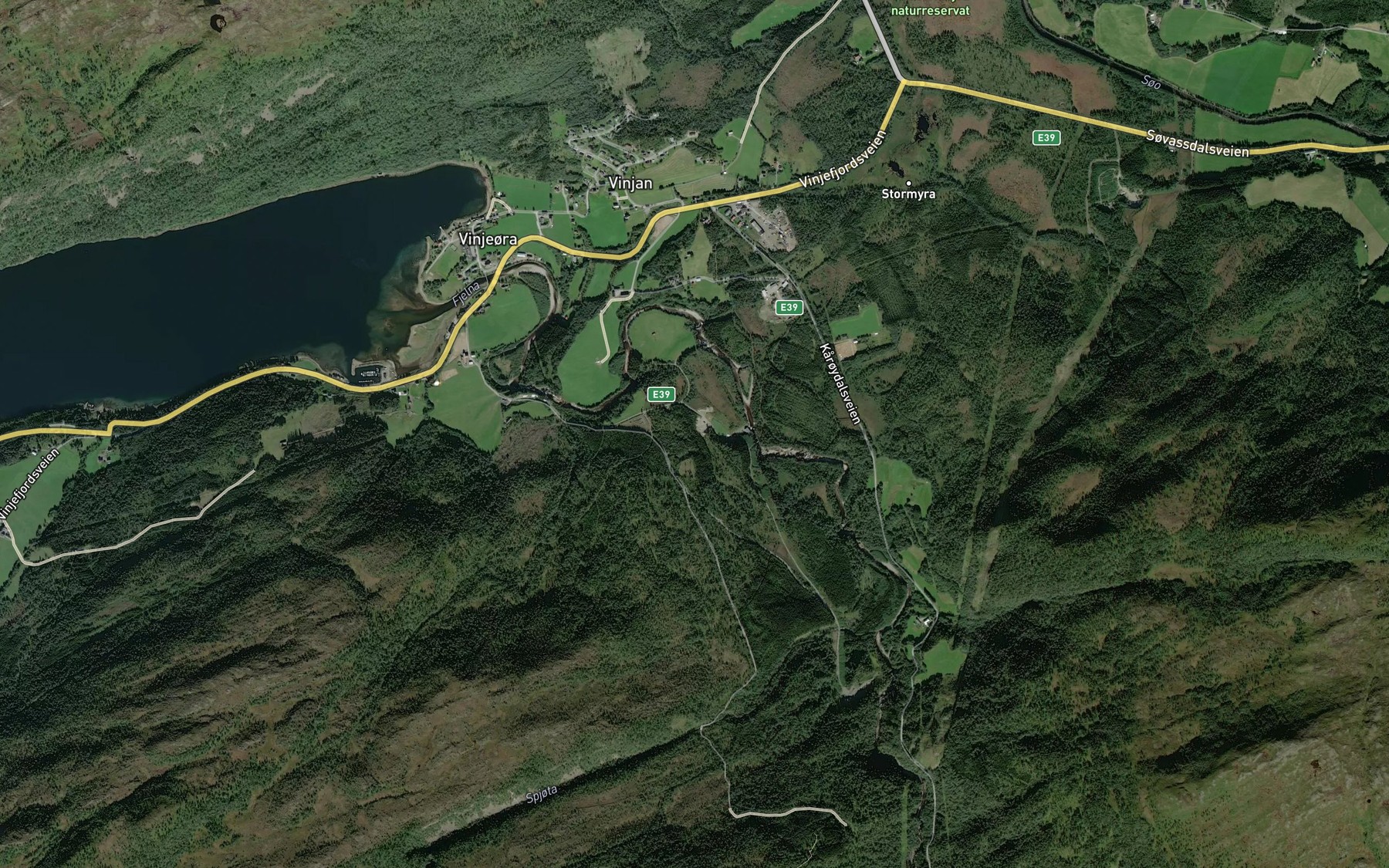 Satellite map of the Orstadbekken