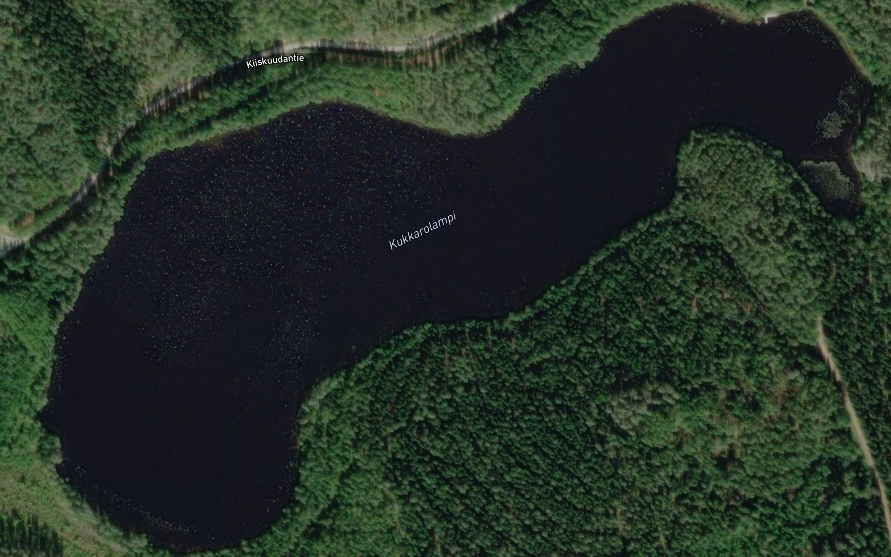 Satellite map of the Kukkarolampi