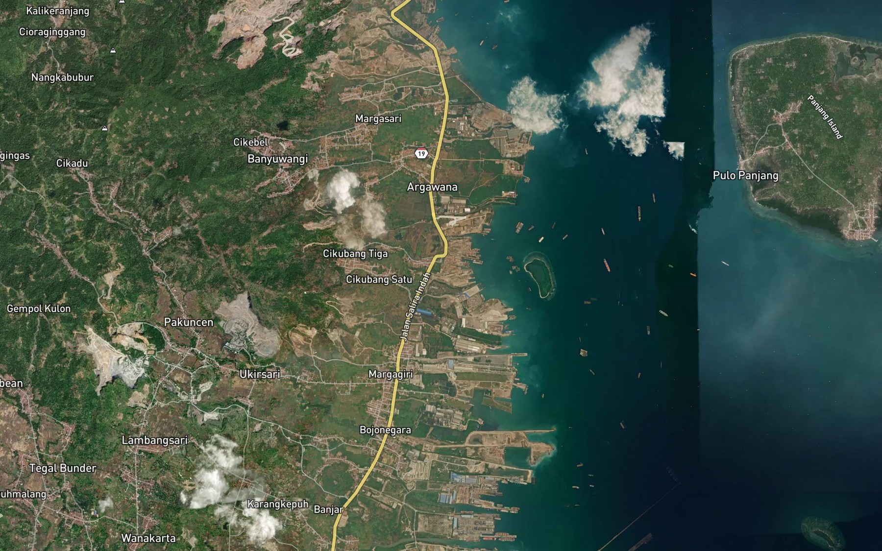 Satellite map of the Ci Kubang