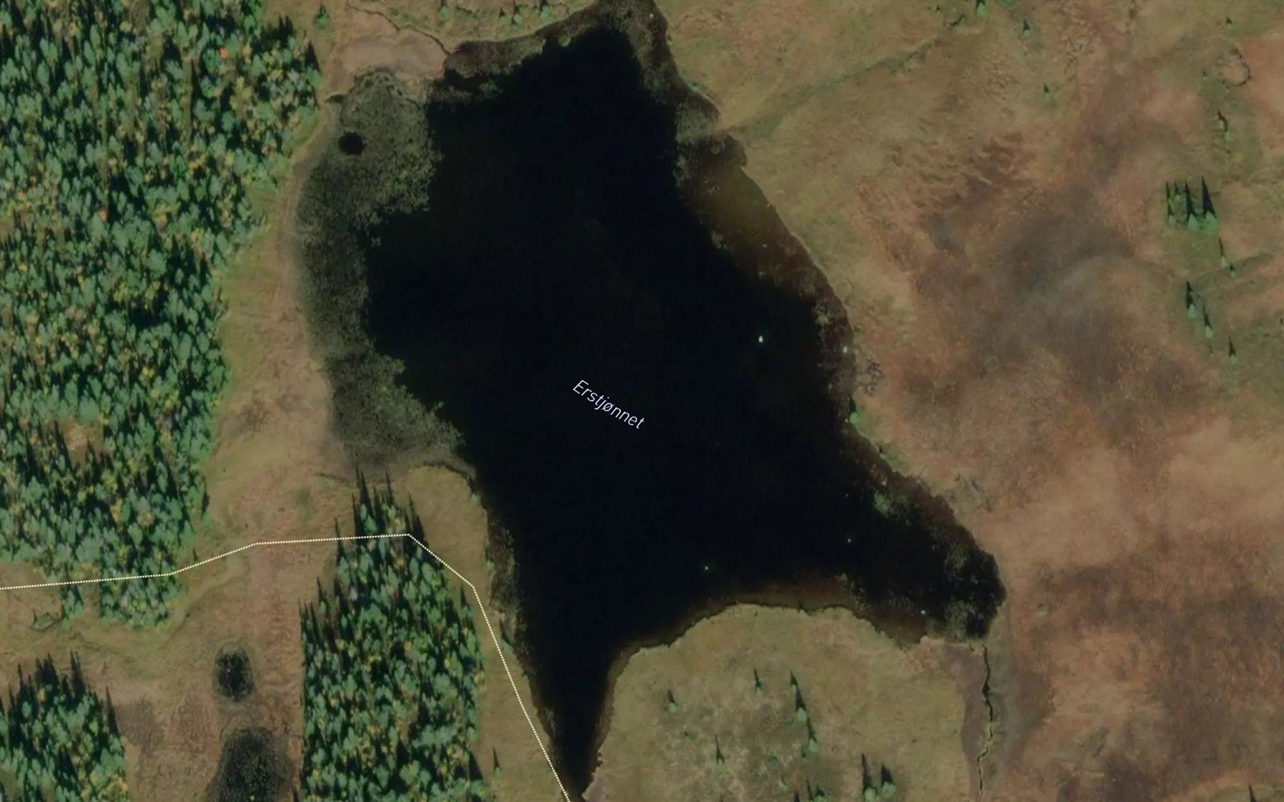 Satellite map of the Erstjornet