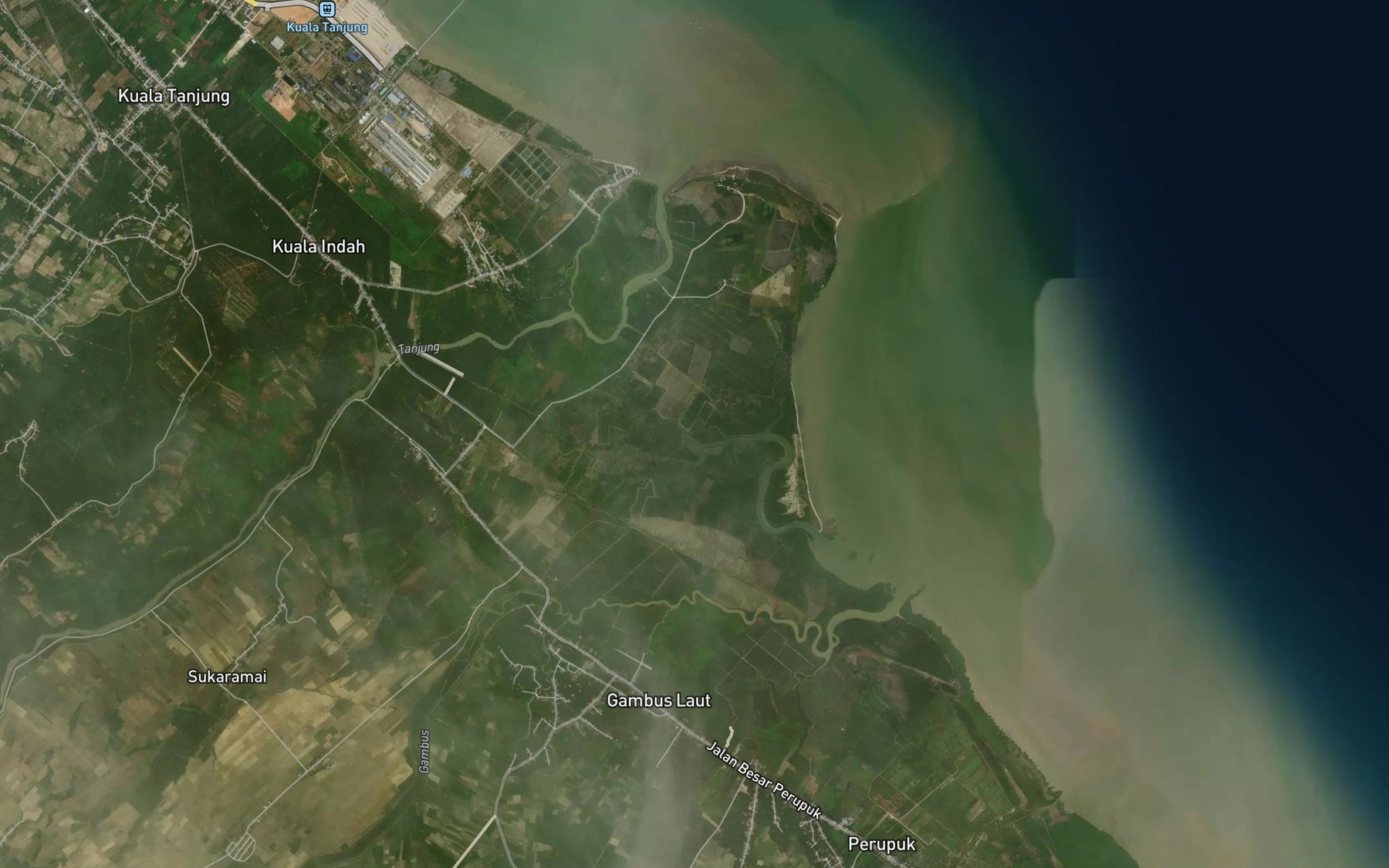 Satellite map of the Sungai Nipa