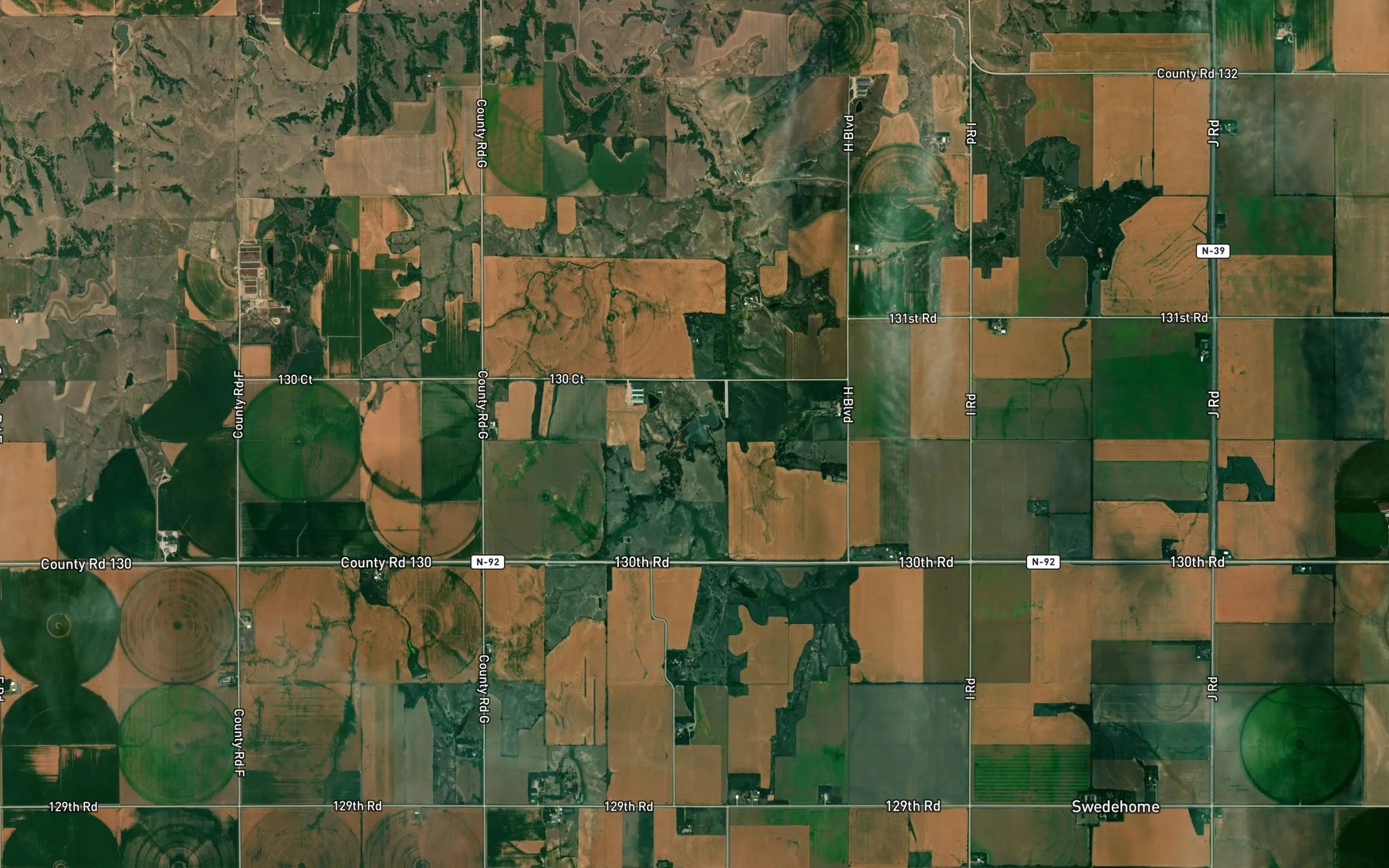 Satellite map of the Kaczor Reservoir 1-B