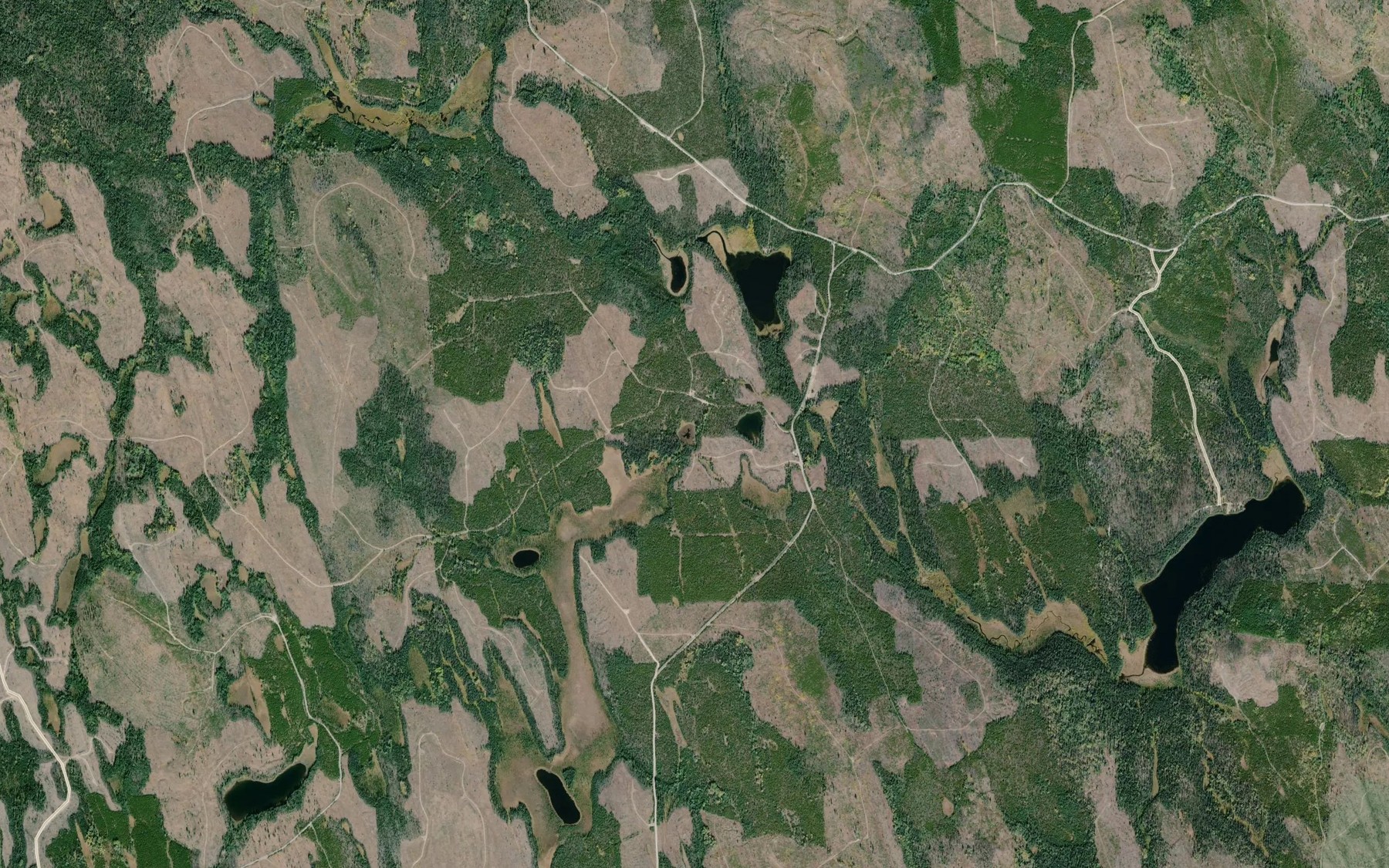 Satellite map of the Simmons Creek