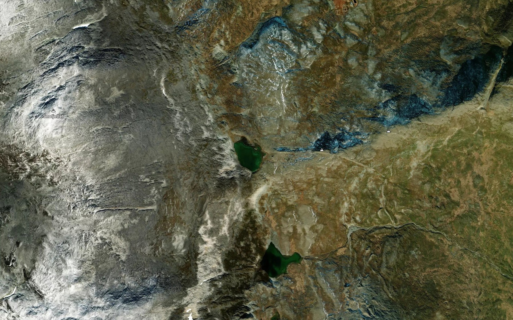 Satellite map of the Fagersjoen
