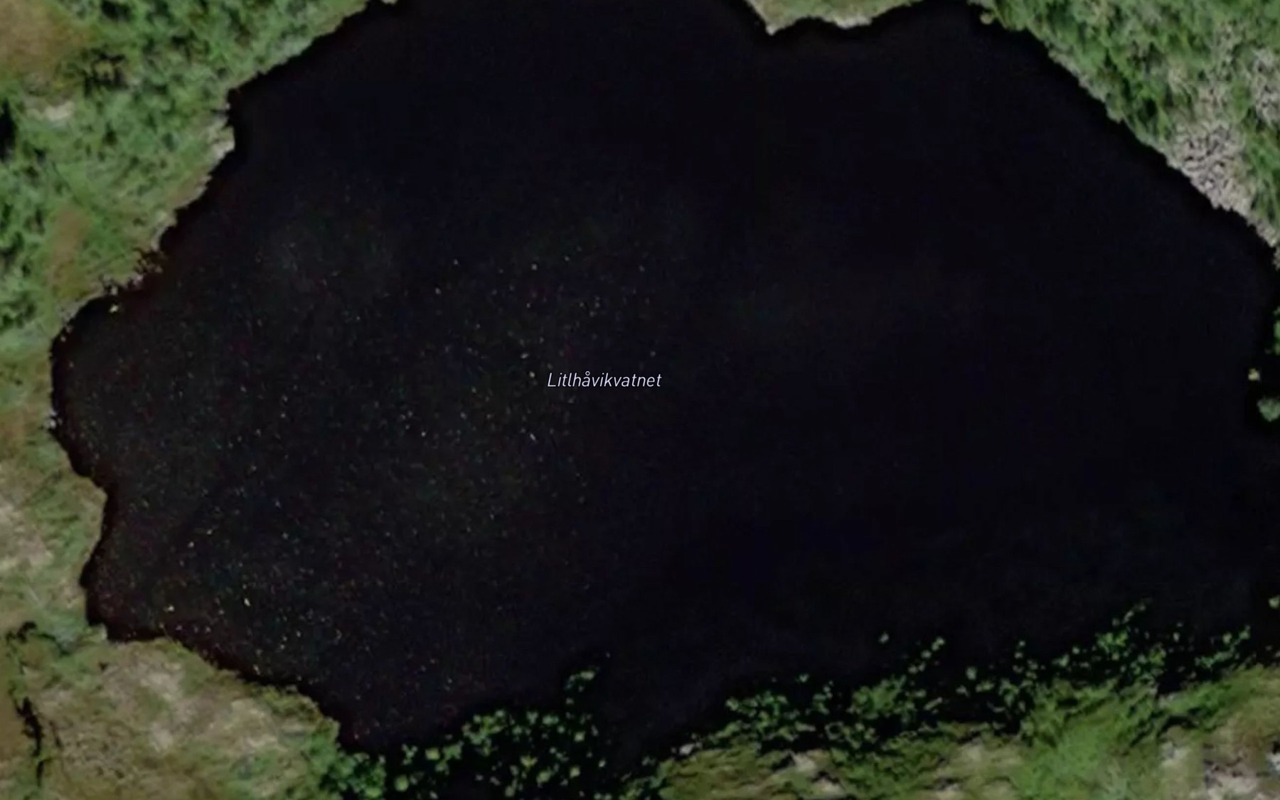 Satellite map of the Litlehavikvatnet