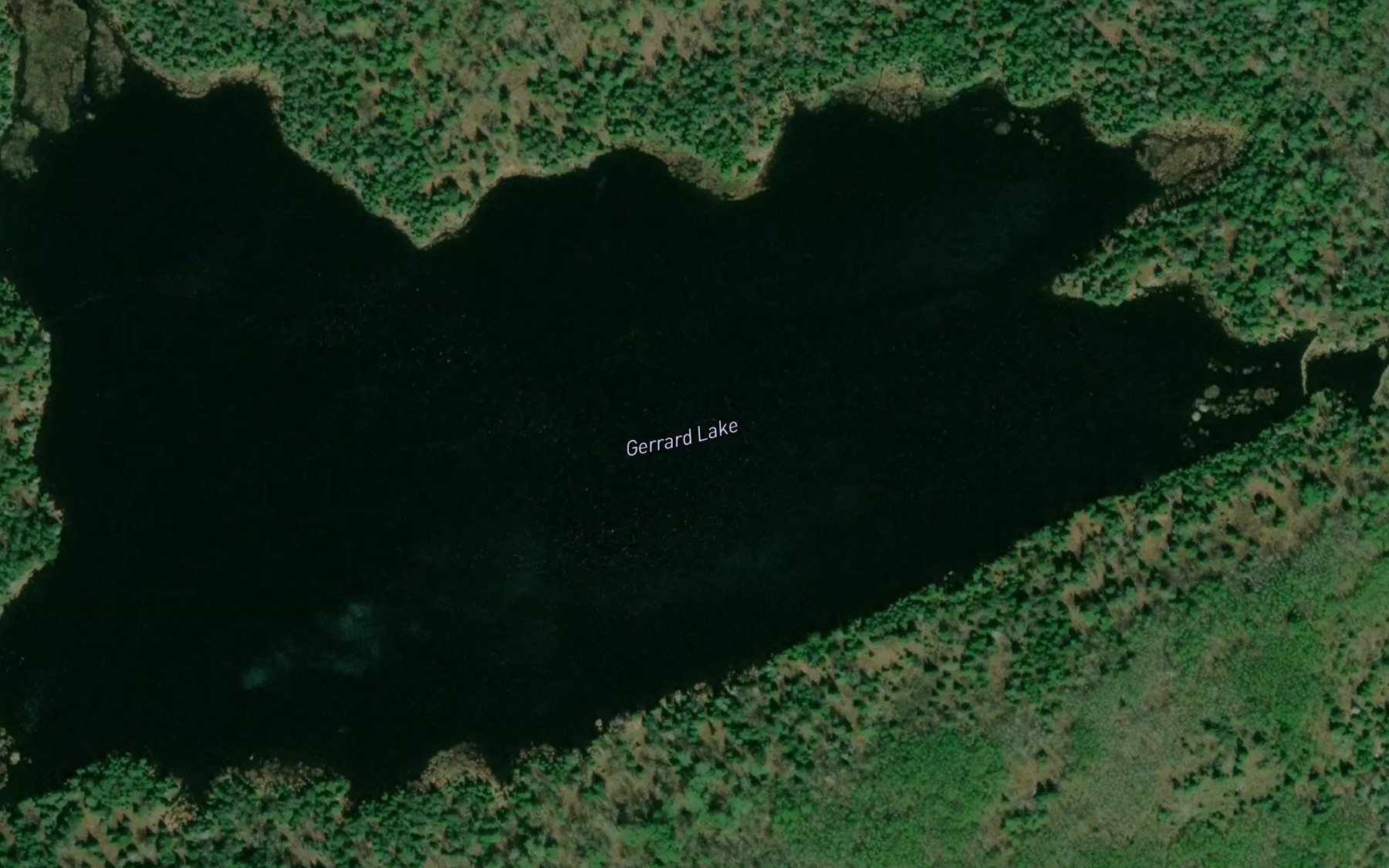 Satellite map of the Gerrard Lake
