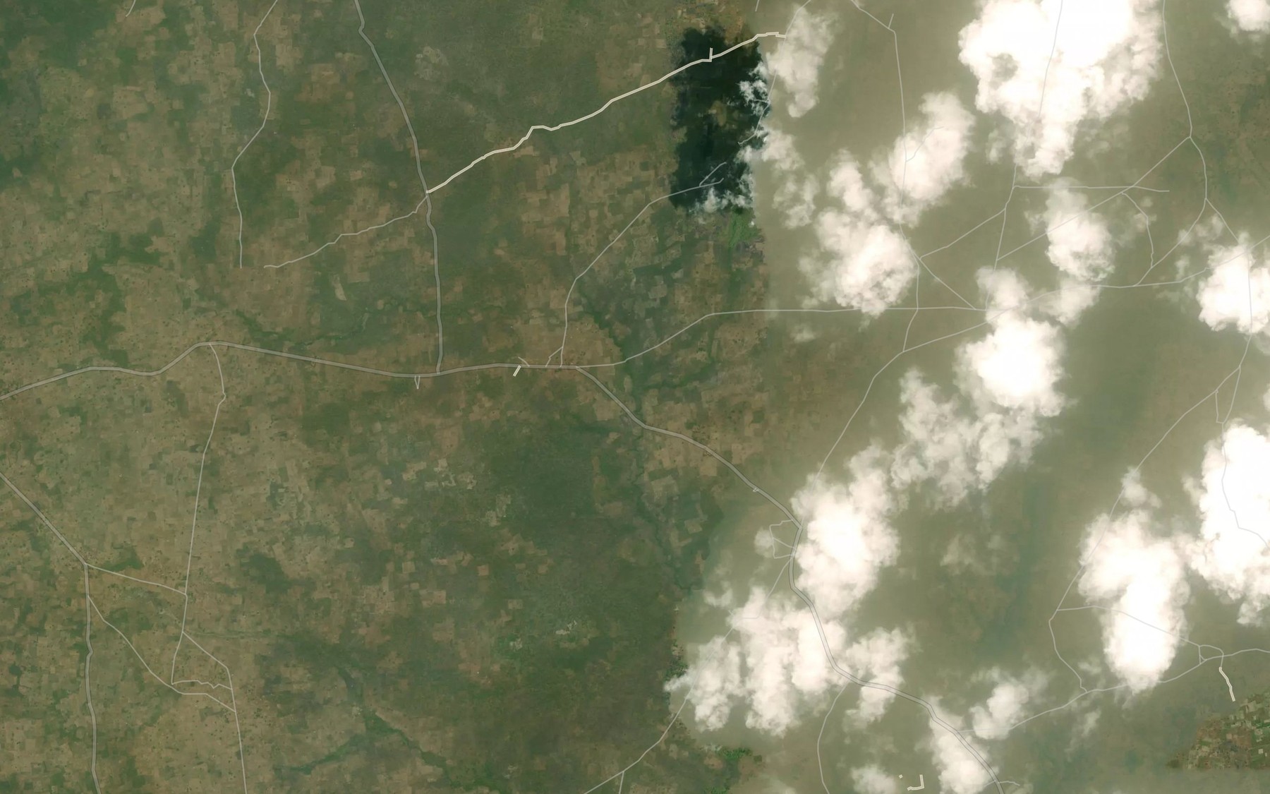 Satellite map of the River Aba