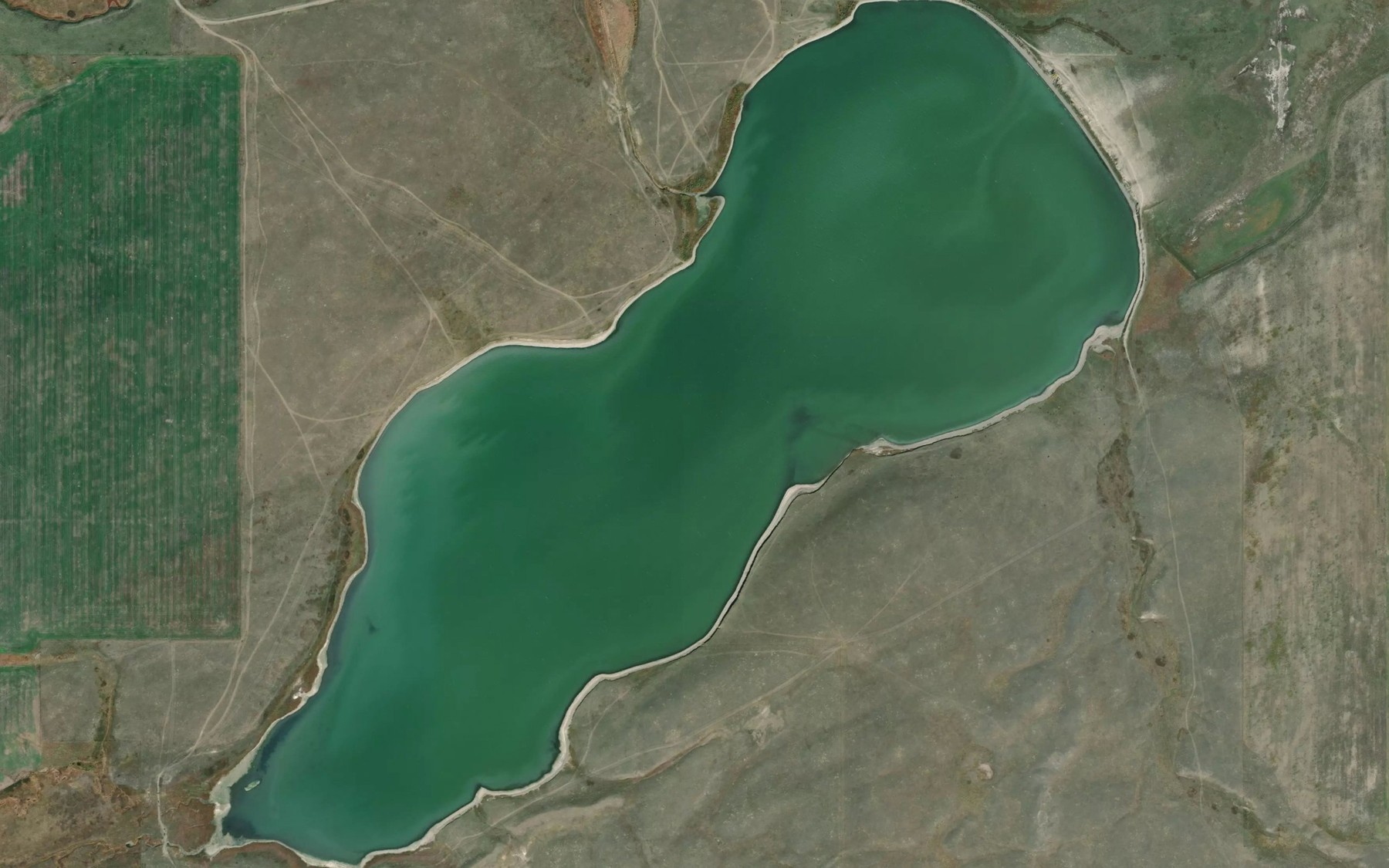 Satellite map of the Kipp Lake